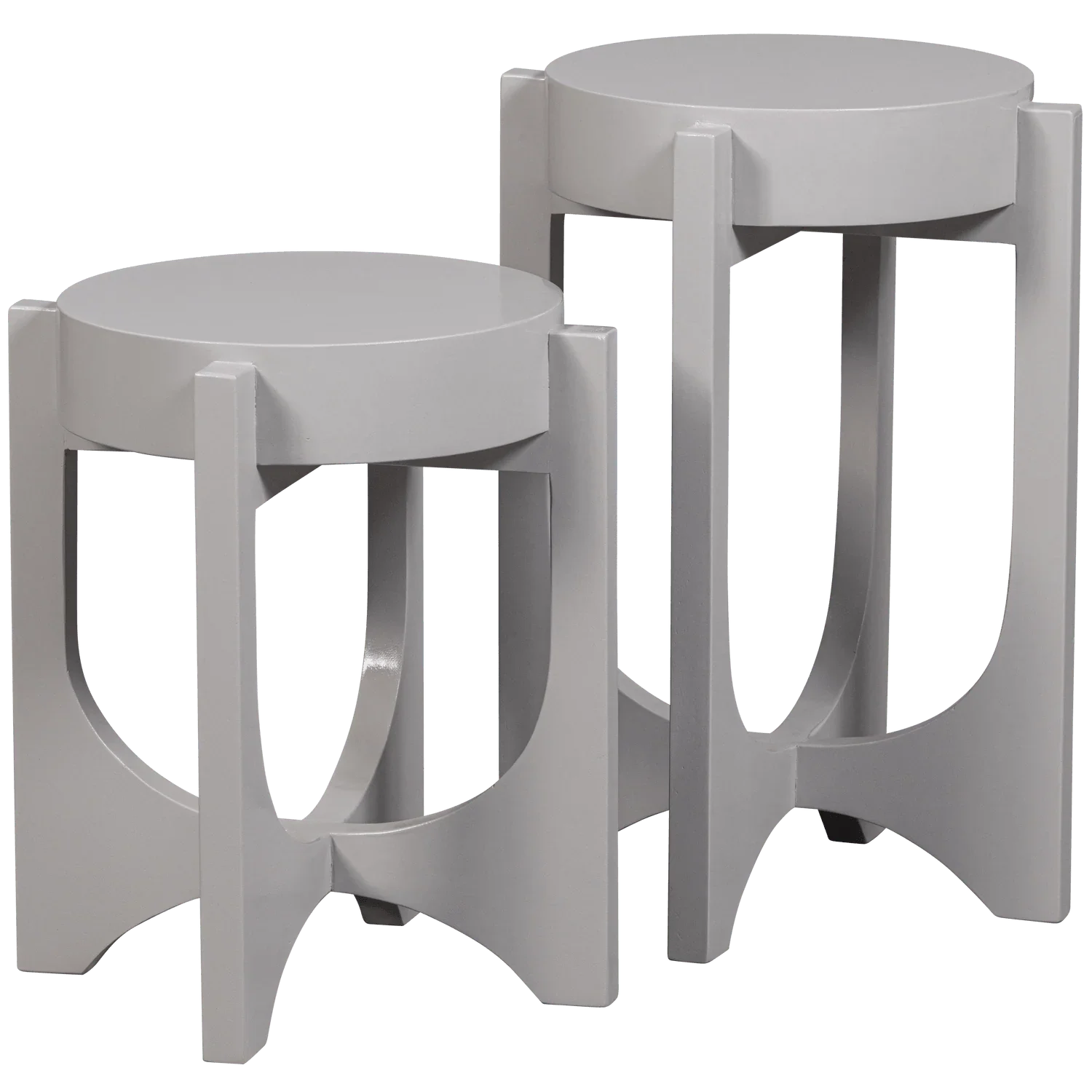 HOLD UP COFFEE TABLE MANGO WOOD WARM GREY 41x35CM - PARIS14A.RO