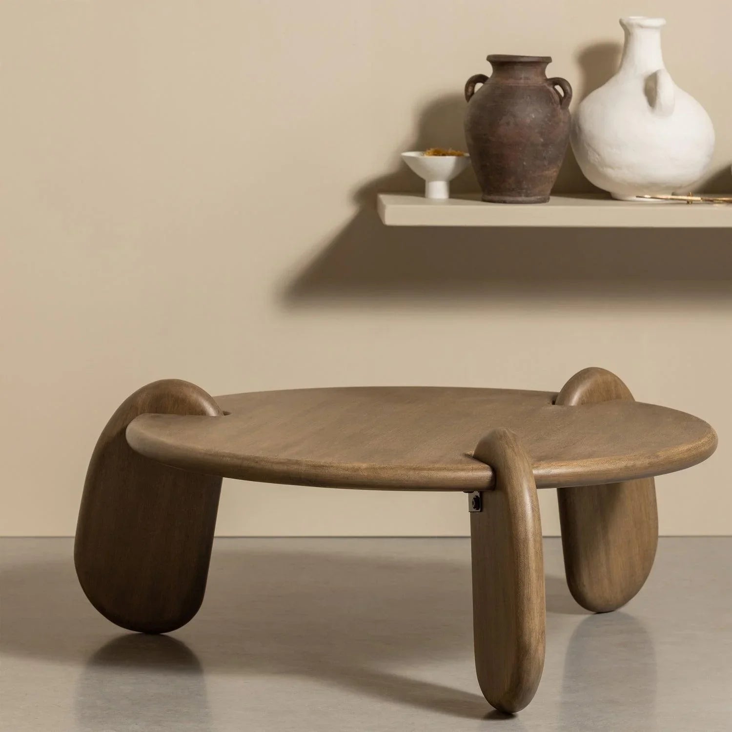 IMBUE COFFEE TABLE MANGO WOOD WALNUT - PARIS14A.RO
