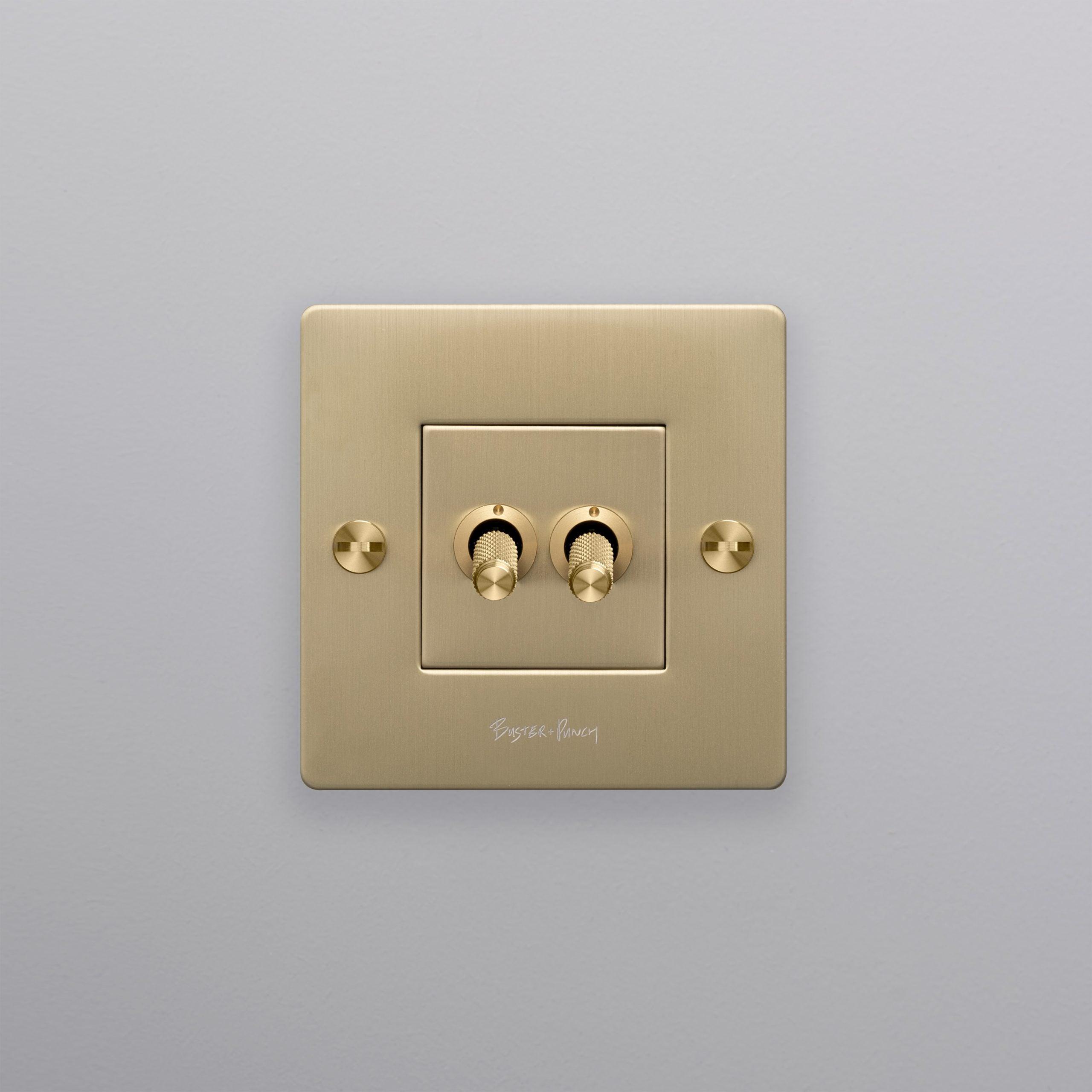 Intrerupator dublu 1G retractiv - Buster & Punch - PARIS14A.RO