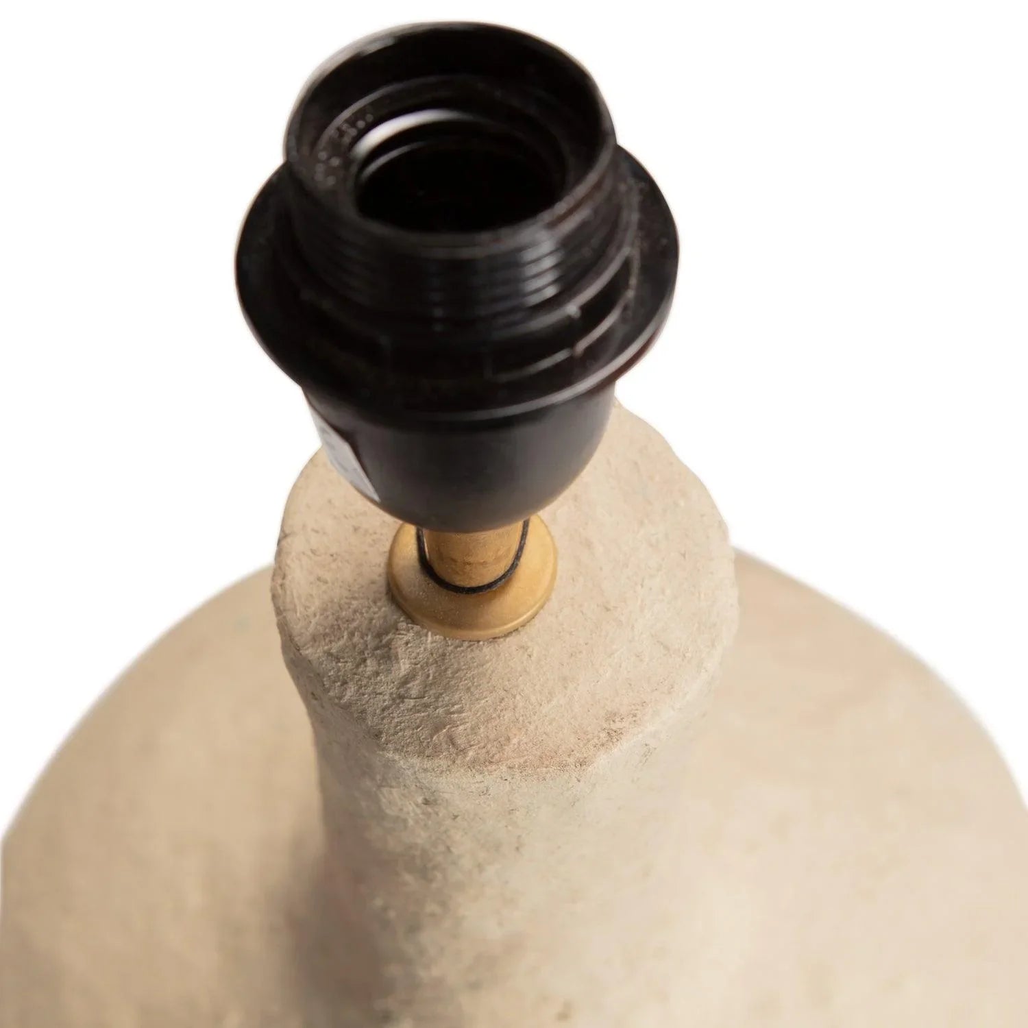 IOS TABLE LAMP BASE PAPER MACHE NATURAL - PARIS14A.RO