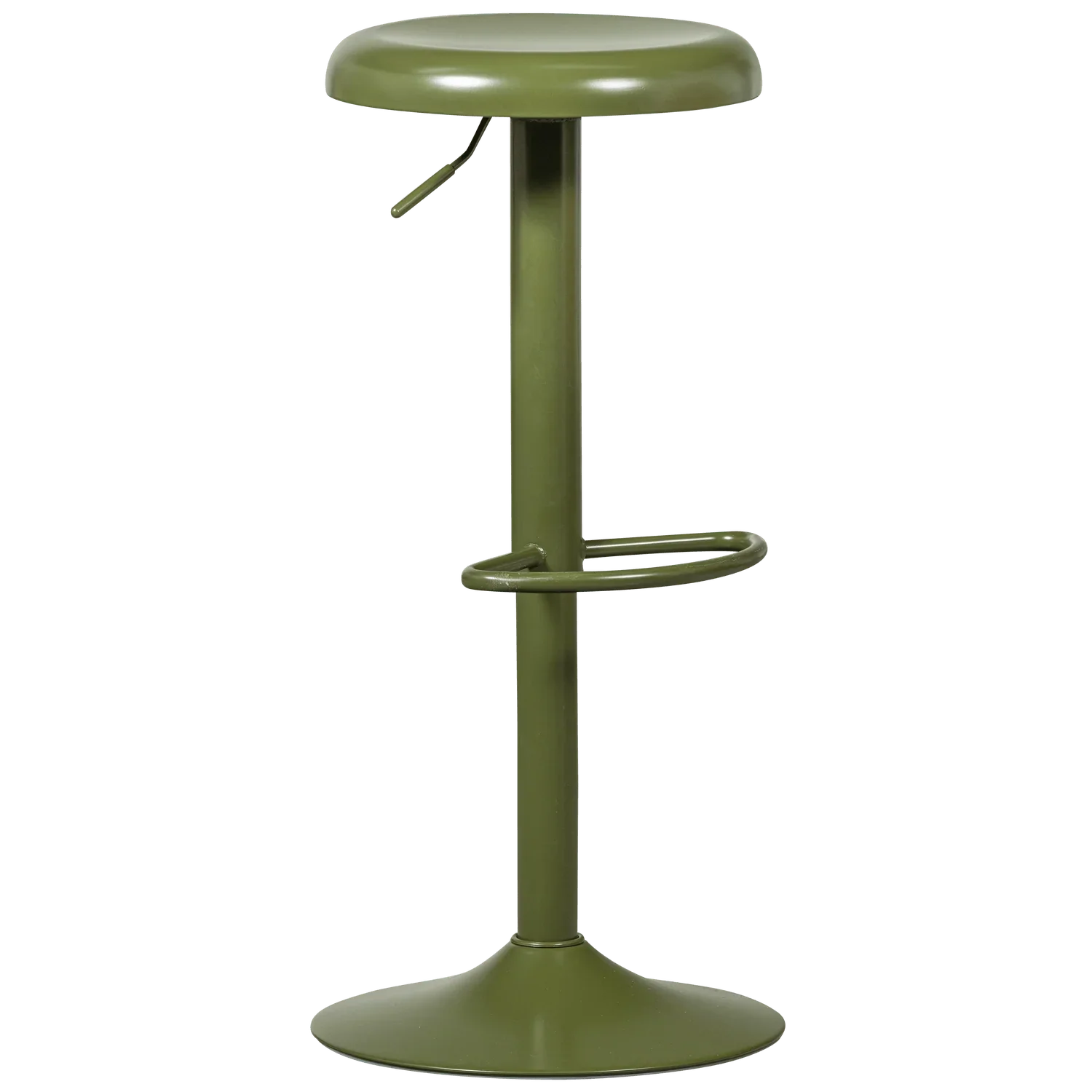 ISAAC BAR STOOL METAL WARM GREEN - PARIS14A.RO