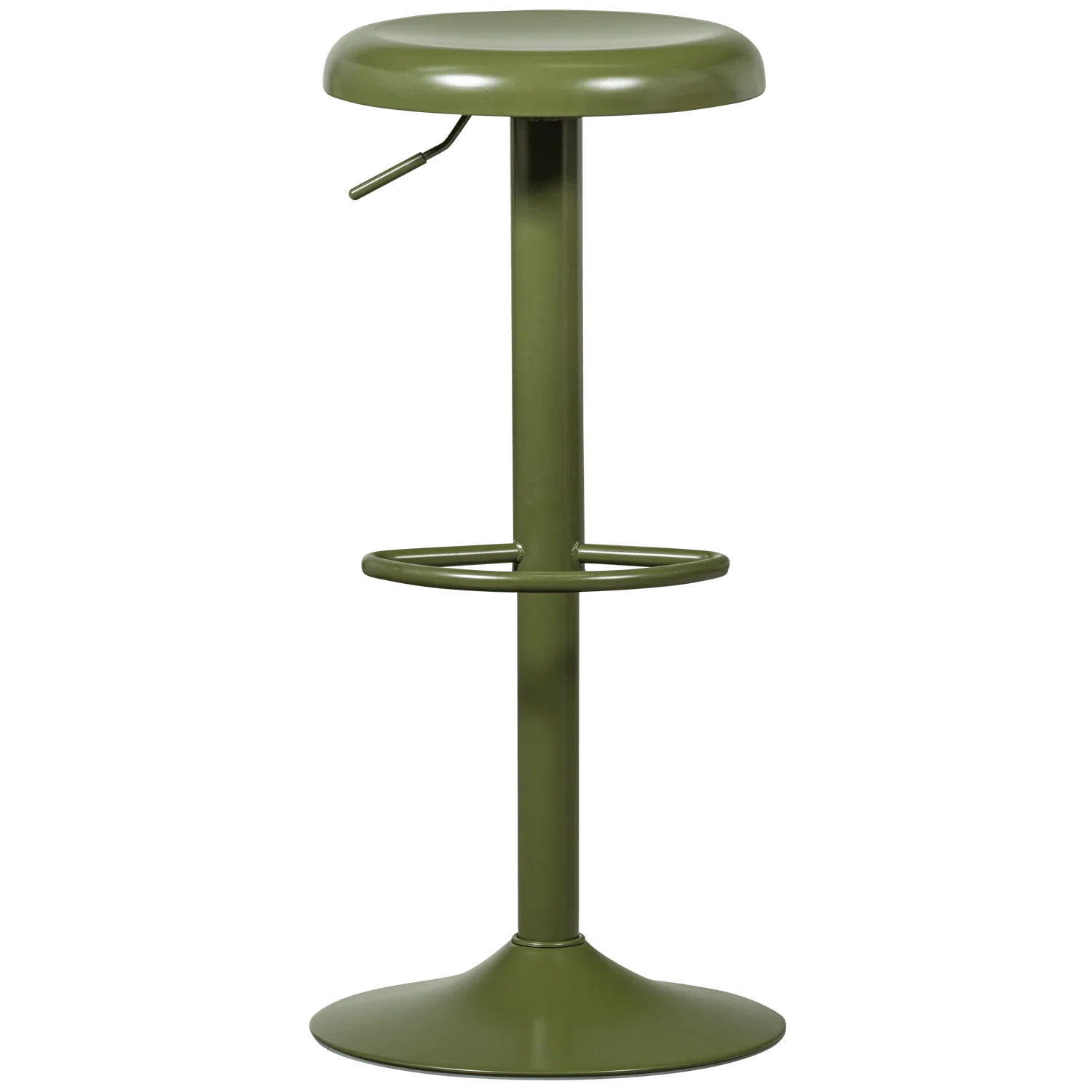 ISAAC BAR STOOL METAL WARM GREEN - PARIS14A.RO