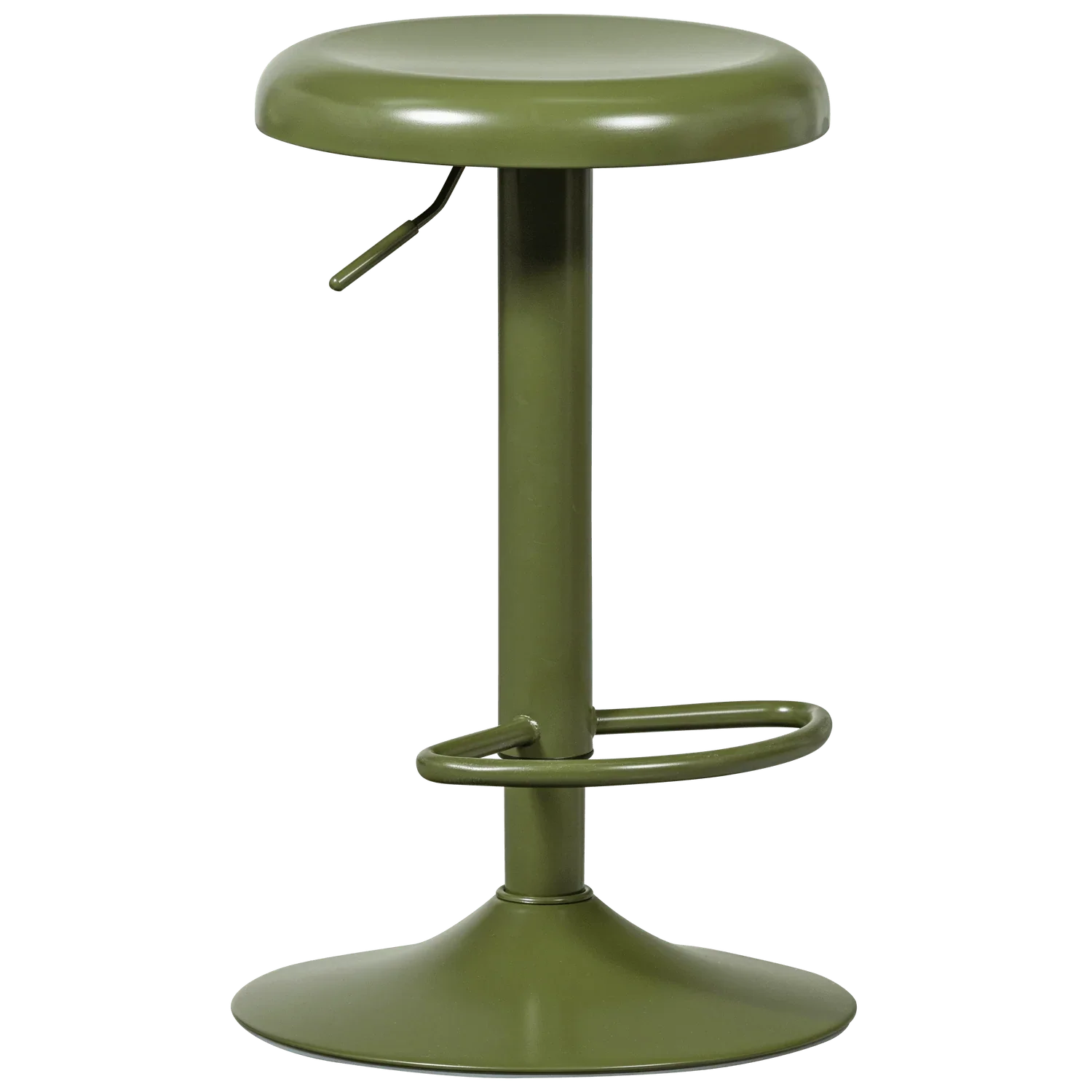 ISAAC BAR STOOL METAL WARM GREEN - PARIS14A.RO