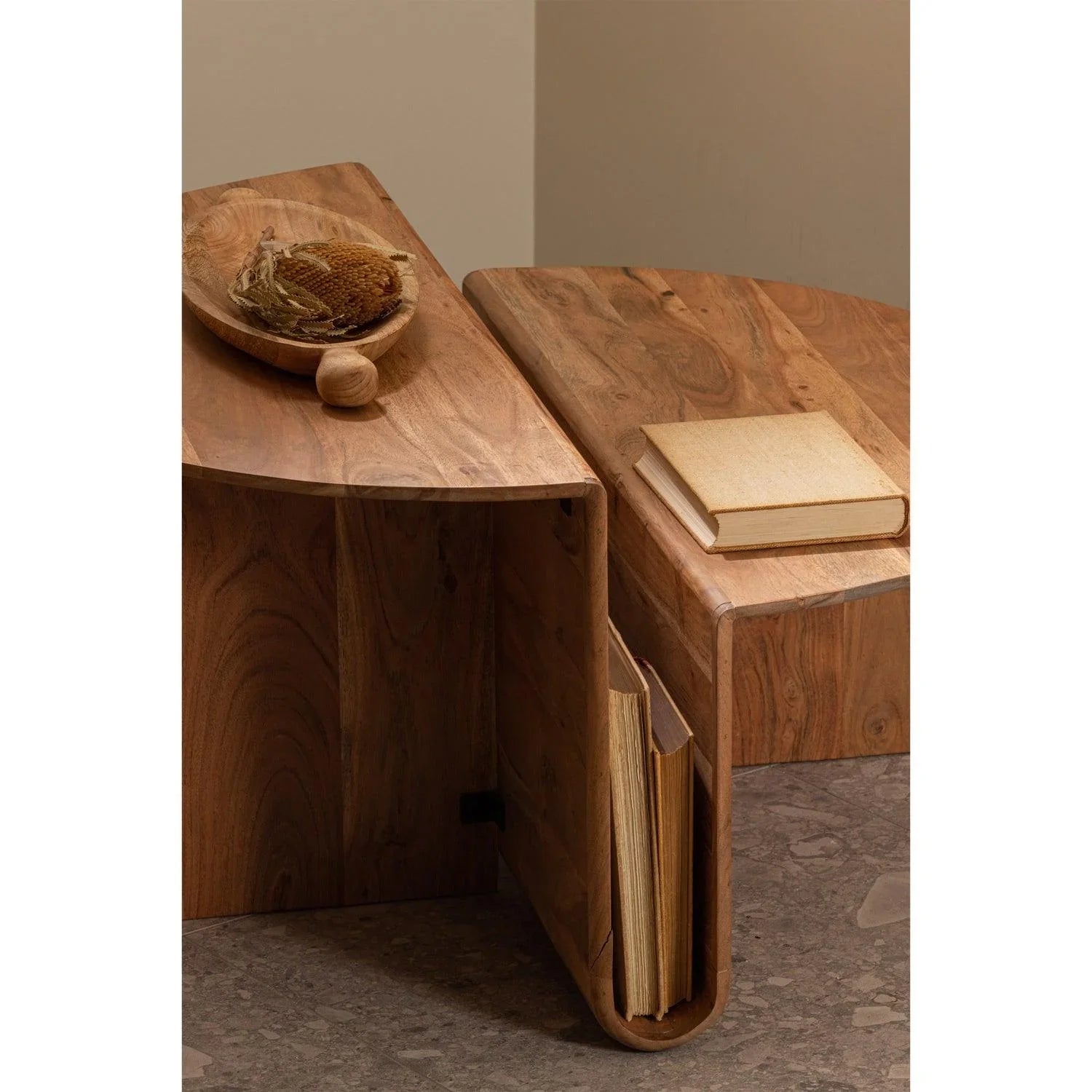 JAWS COFFEE TABLE WOOD NATURAL - PARIS14A.RO