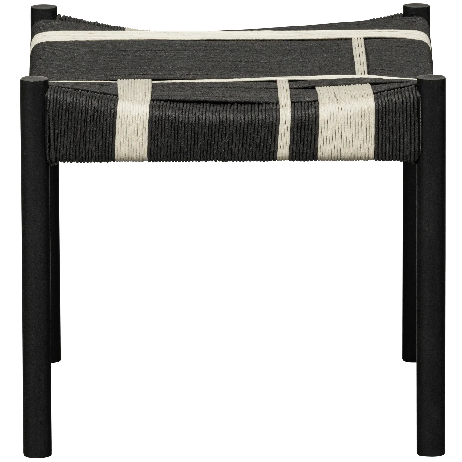 JESSY STOOL MANGO WOOD/CORD BLACK/WHITE - PARIS14A.RO