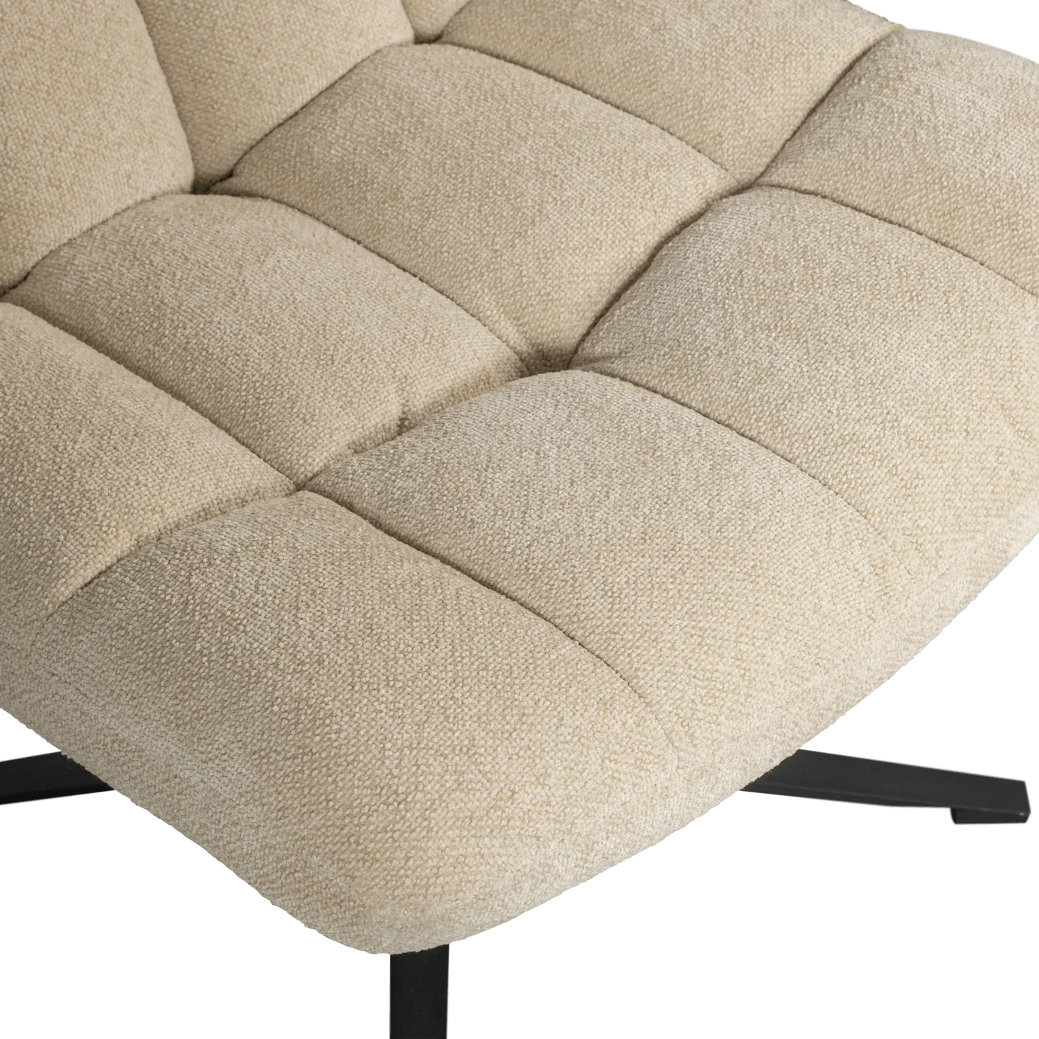 JOB SWIVEL ARMCHAIR BOUCLÉ SAND - PARIS14A.RO