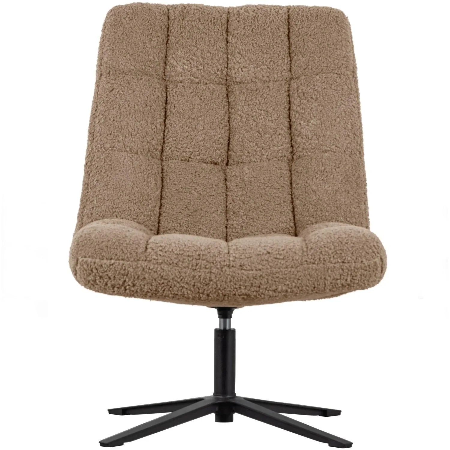 JOB SWIVEL ARMCHAIR TEDDY TAUPE - PARIS14A.RO