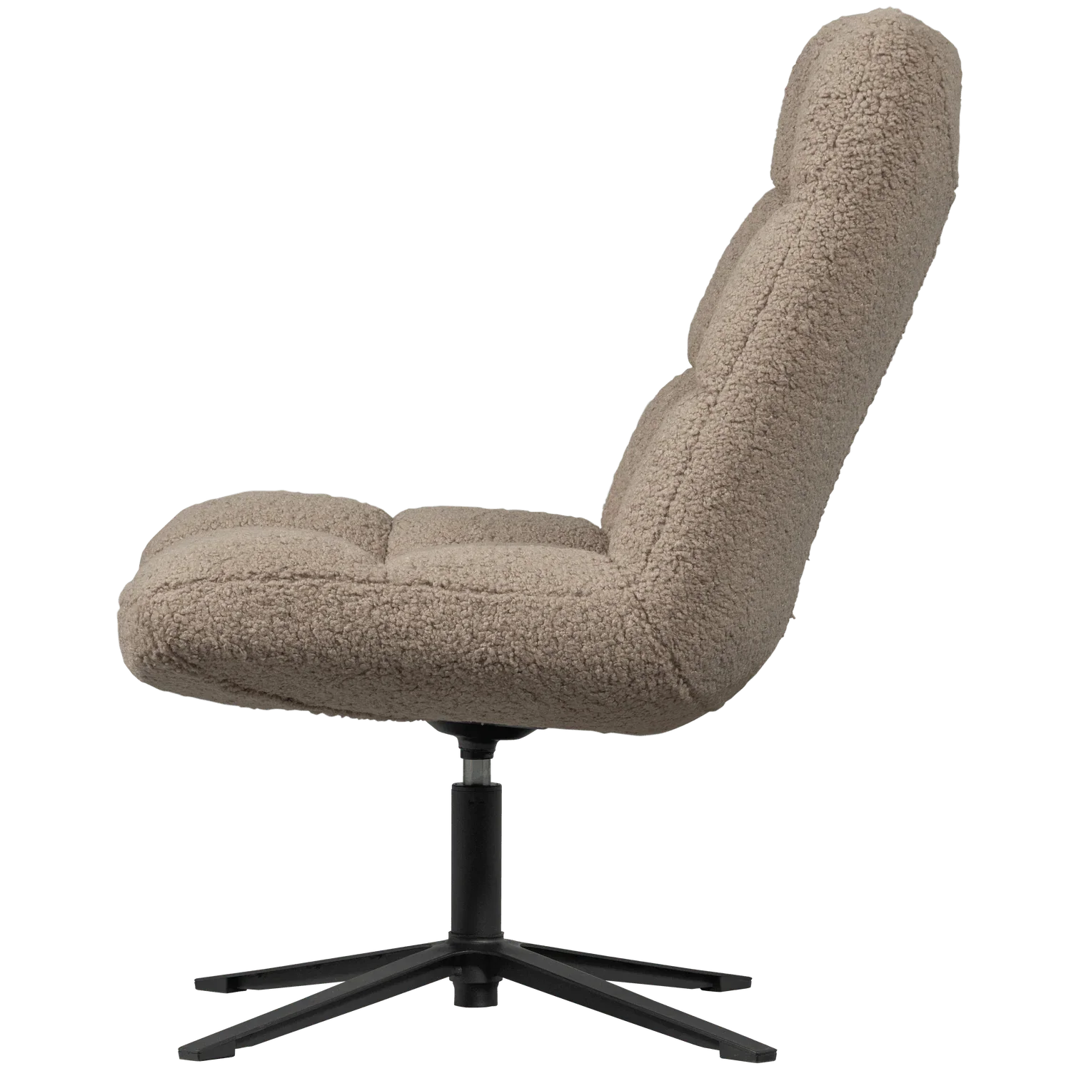 JOB SWIVEL ARMCHAIR TEDDY TAUPE - PARIS14A.RO