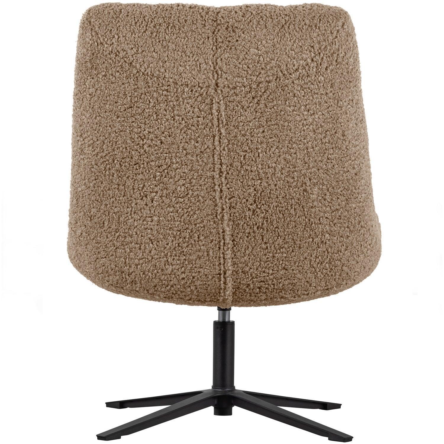 JOB SWIVEL ARMCHAIR TEDDY TAUPE - PARIS14A.RO