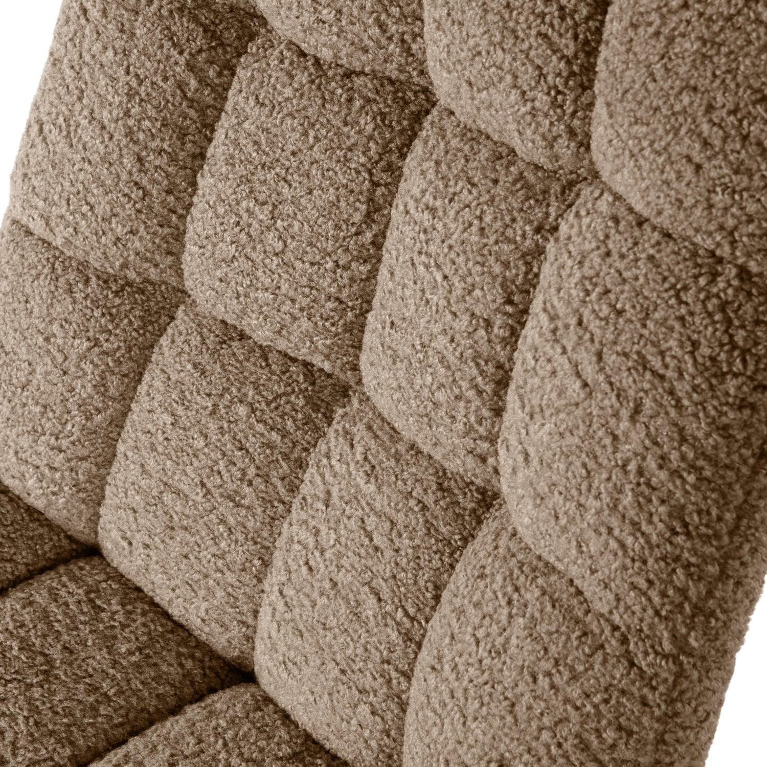 JOB SWIVEL ARMCHAIR TEDDY TAUPE - PARIS14A.RO