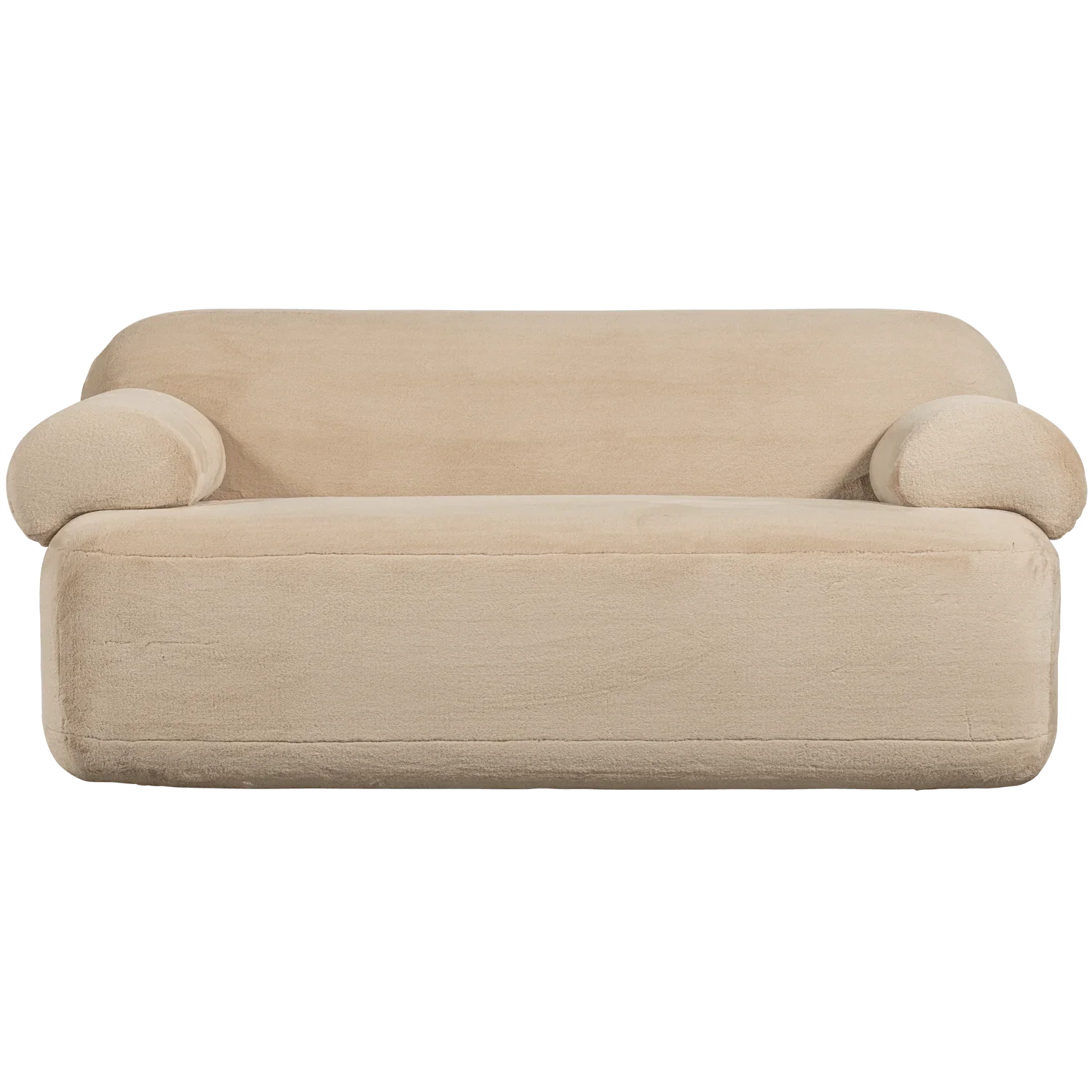 JOLIE 2-SEATER SOFA FAKE FUR NATURAL - PARIS14A.RO