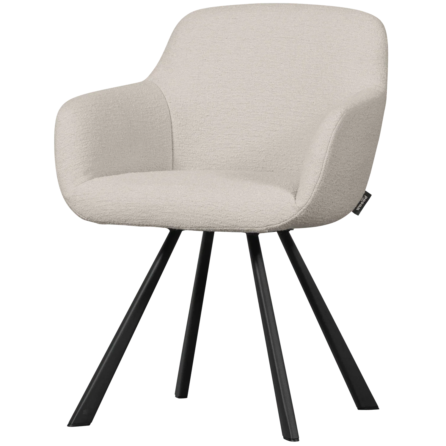 JUNO DINING CHAIR BOUCLÉ NATURAL - PARIS14A.RO