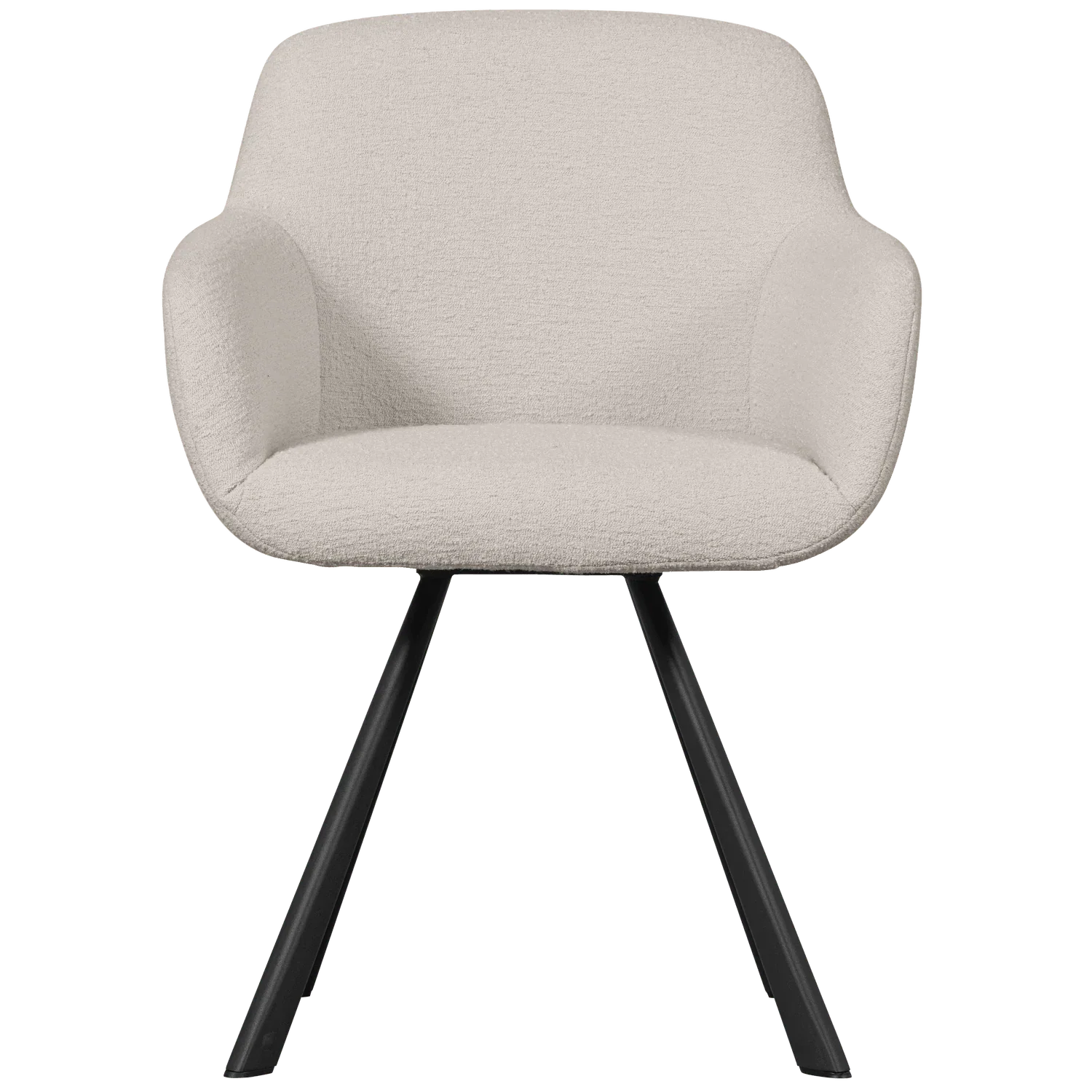 JUNO DINING CHAIR BOUCLÉ NATURAL - PARIS14A.RO