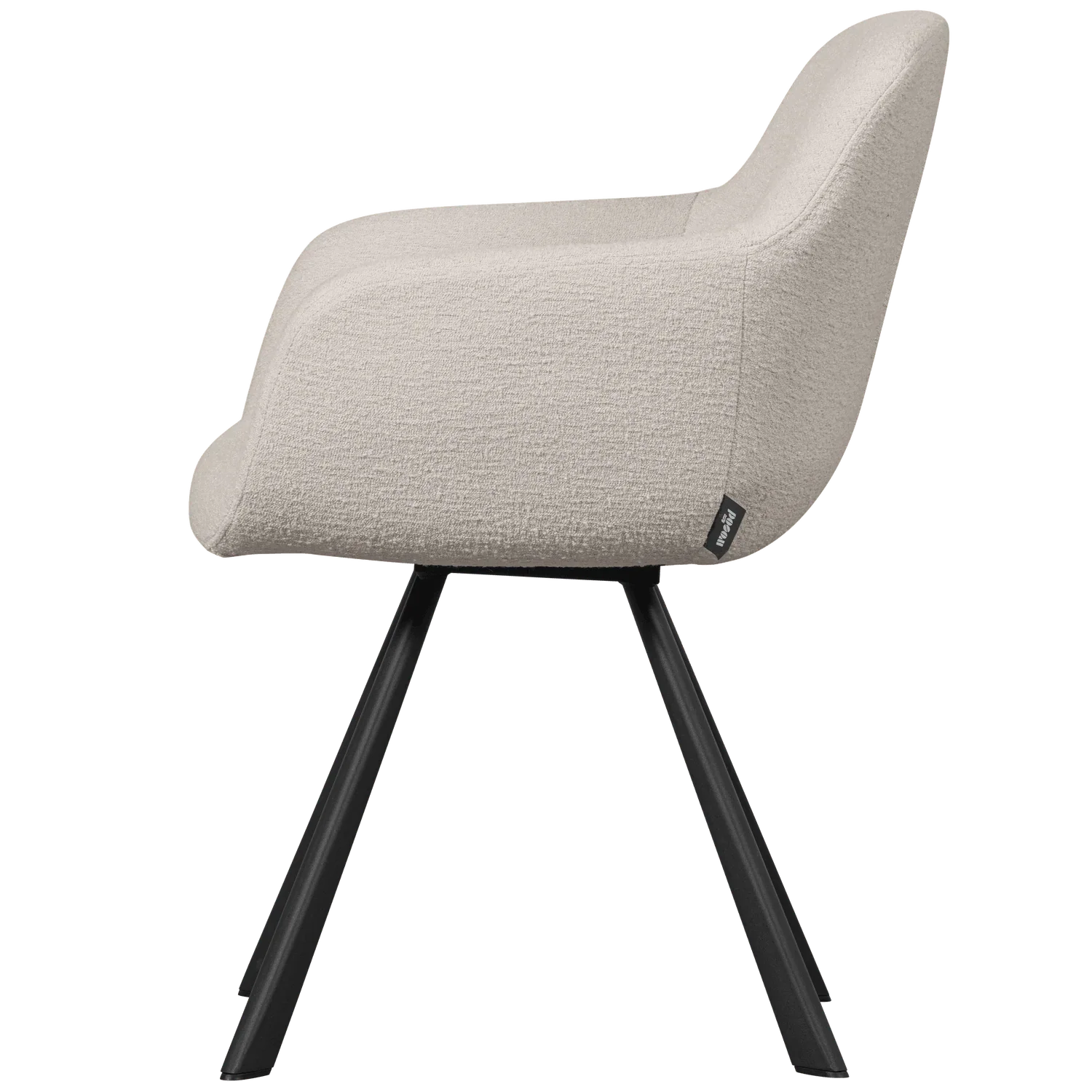 JUNO DINING CHAIR BOUCLÉ NATURAL - PARIS14A.RO