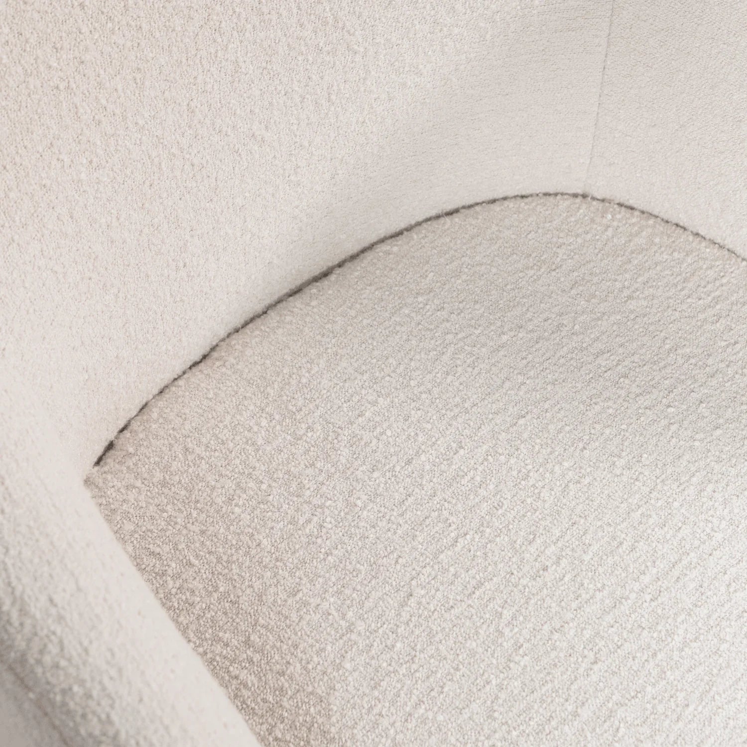 JUNO DINING CHAIR BOUCLÉ NATURAL - PARIS14A.RO