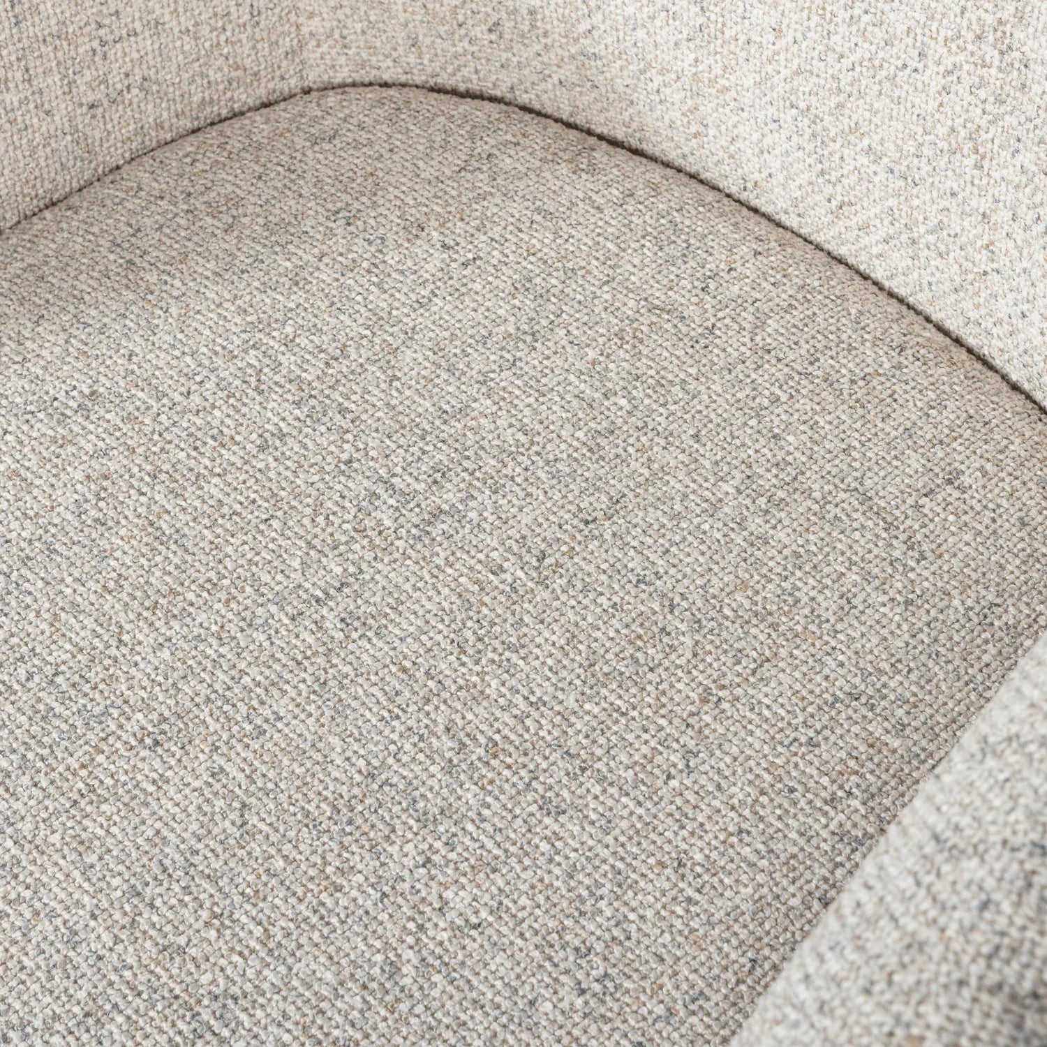 JUNO DINING CHAIR WOVEN FABRIC OAT MELANGE - PARIS14A.RO