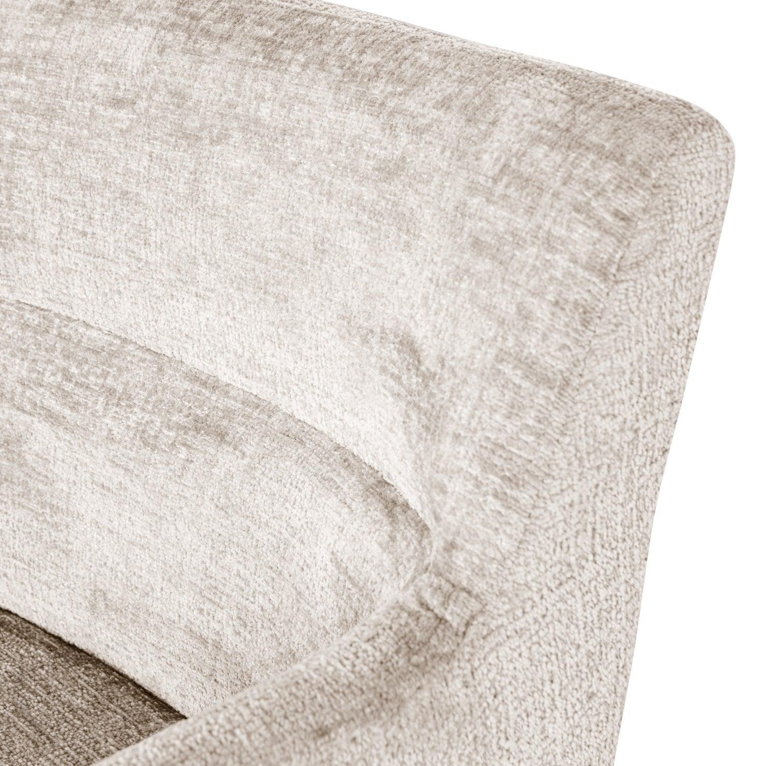 KAM DINING CHAIR WITH ARMREST OFF WHITE - PARIS14A.RO