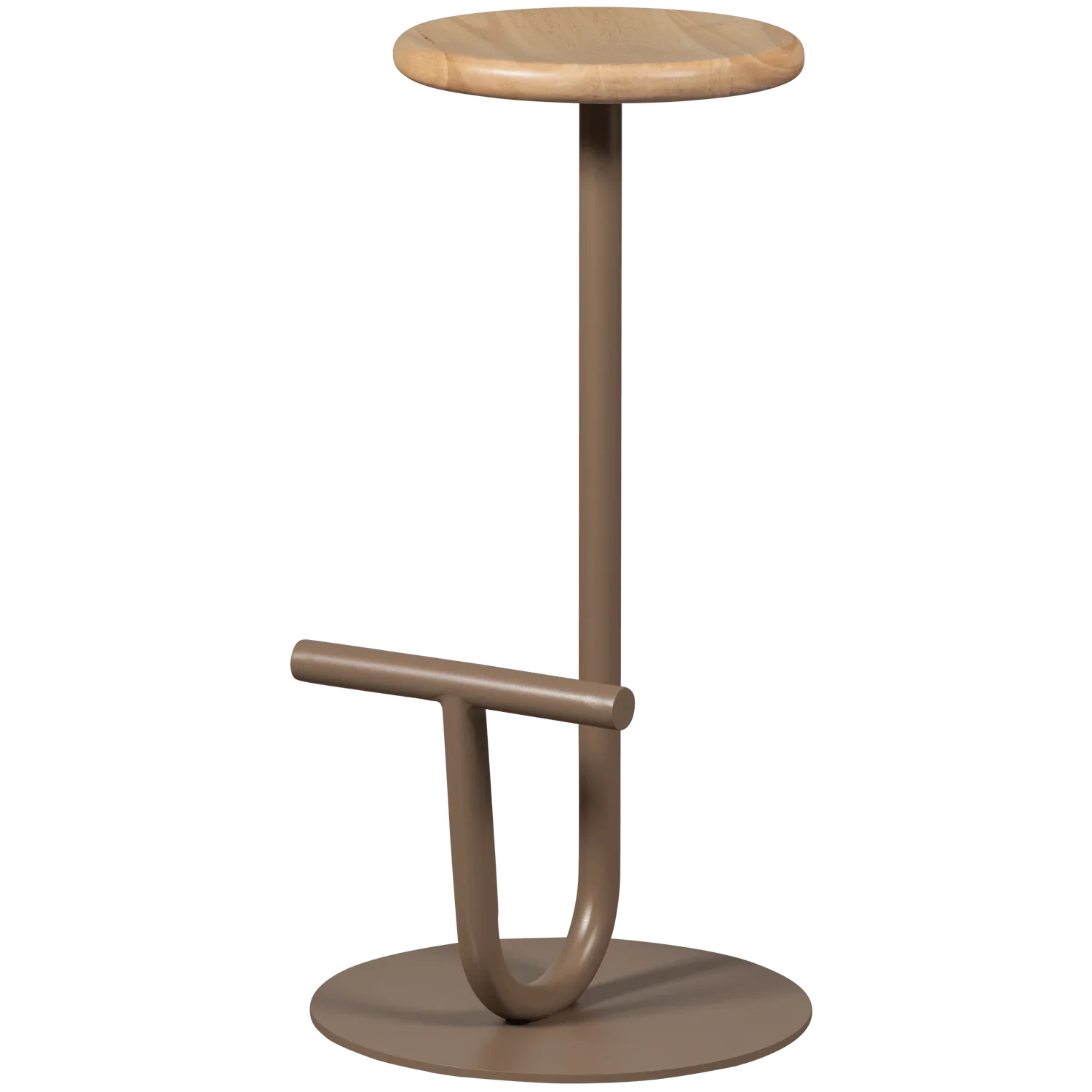 KIMO BAR STOOL METAL/WOOD COPPER - PARIS14A.RO