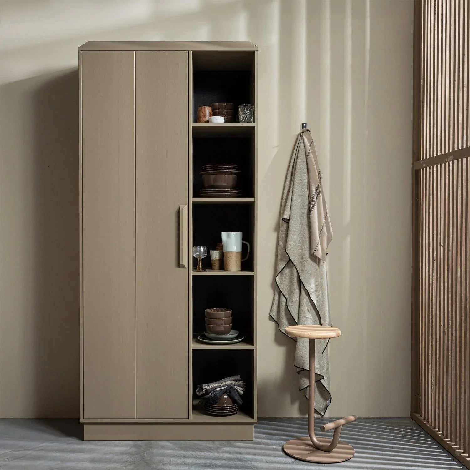 KIMO BAR STOOL METAL/WOOD COPPER - PARIS14A.RO