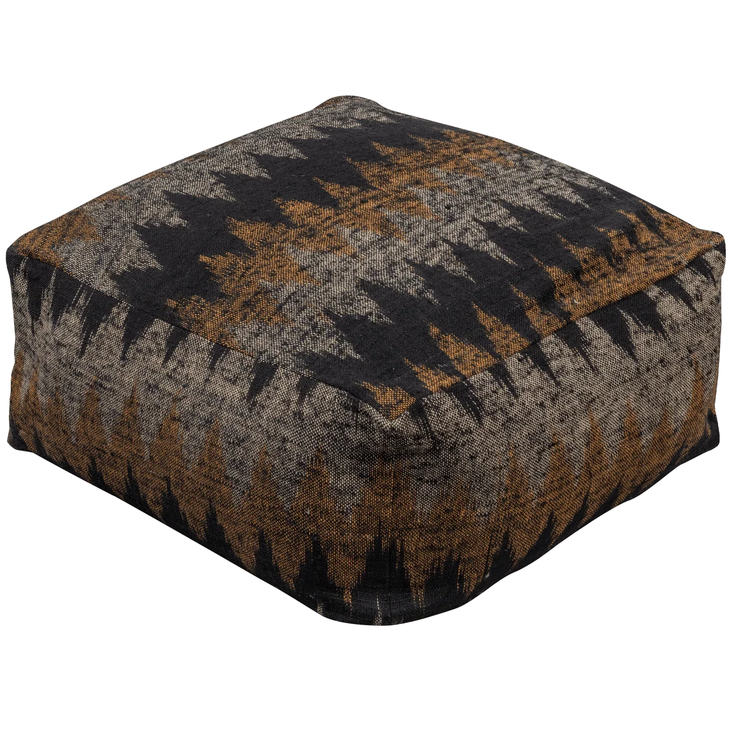 KRAS POUF BLACK/NATURAL 60x60x25CM - PARIS14A.RO