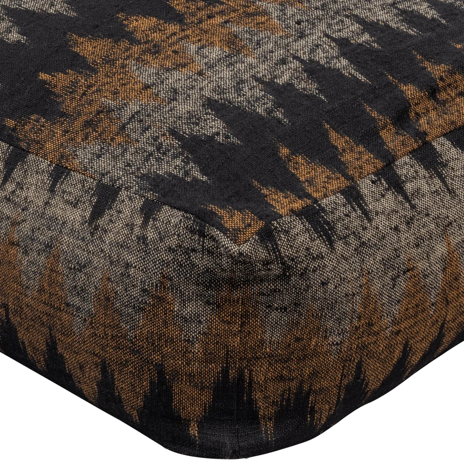 KRAS POUF BLACK/NATURAL 60x60x25CM - PARIS14A.RO