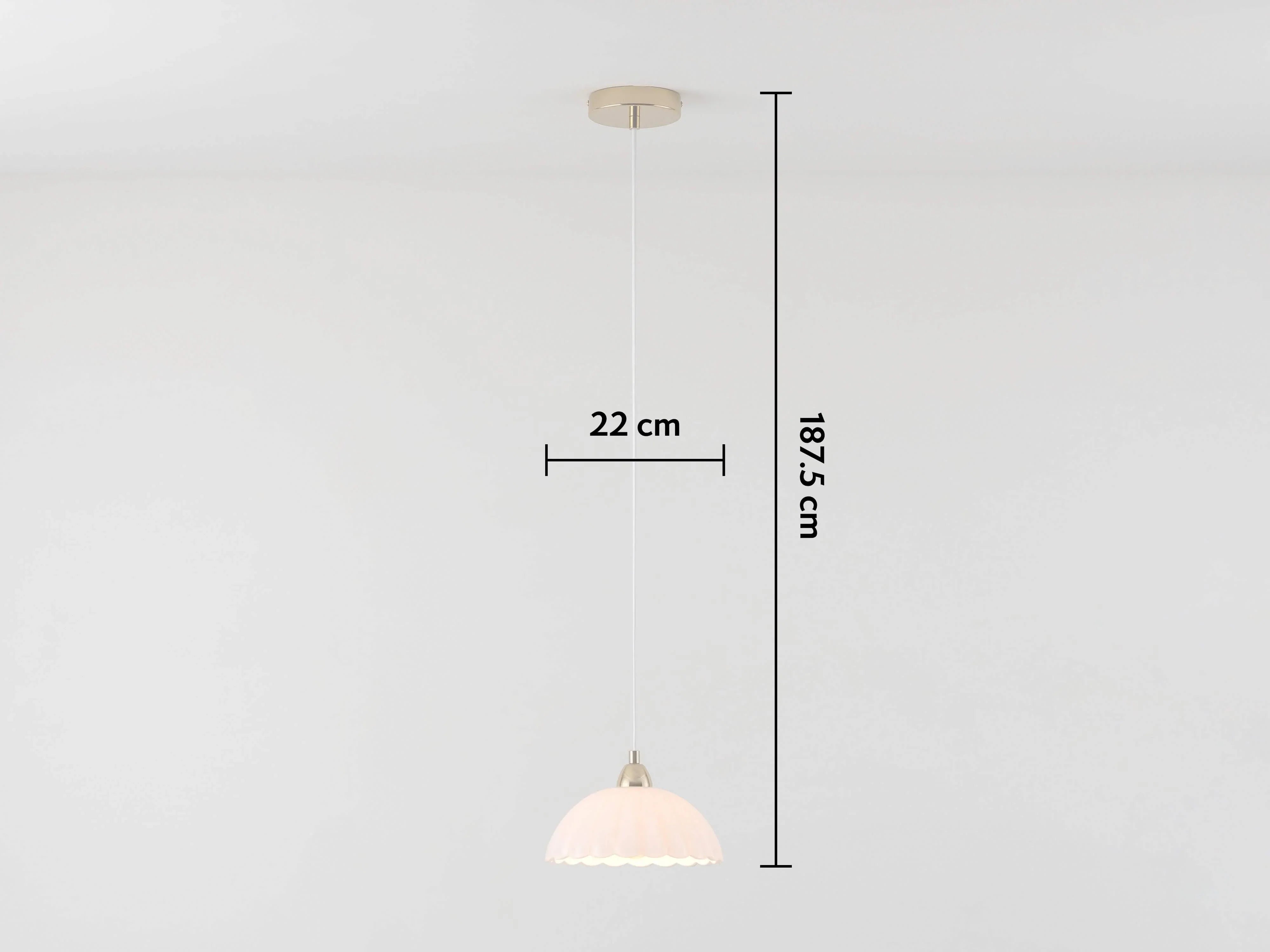 Lampă cu pandantiv din sticlă cu flori albe - PARIS14A.RO