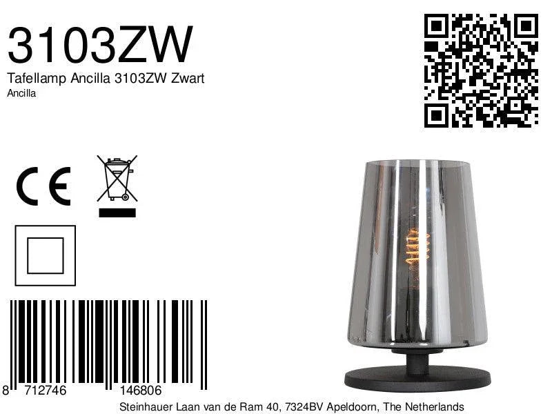 Lampă de masă Ancilla 3103ZW, negru - PARIS14A.RO