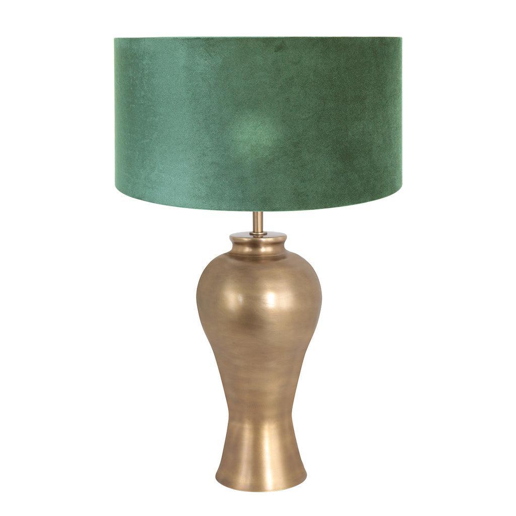 Lampă de masă Brass 3308BR+K1068VS Bronz-Velvet Verde - PARIS14A.RO