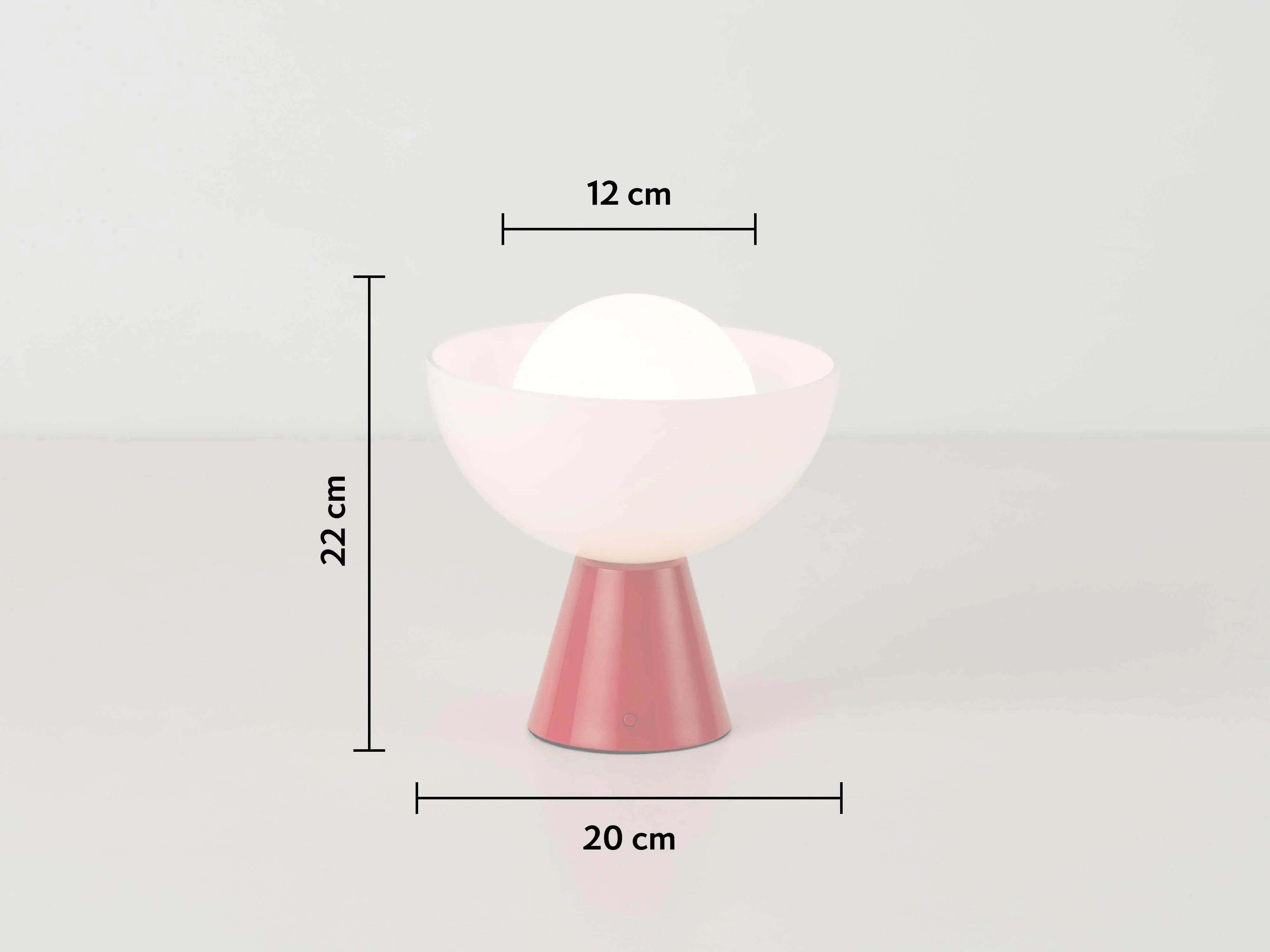 Lampă de masă fără fir cu dom roșu Jam - PARIS14A.RO