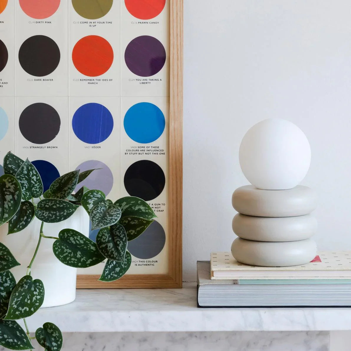 Lampă de masă fără fir cu tub gri nisip - PARIS14A.RO