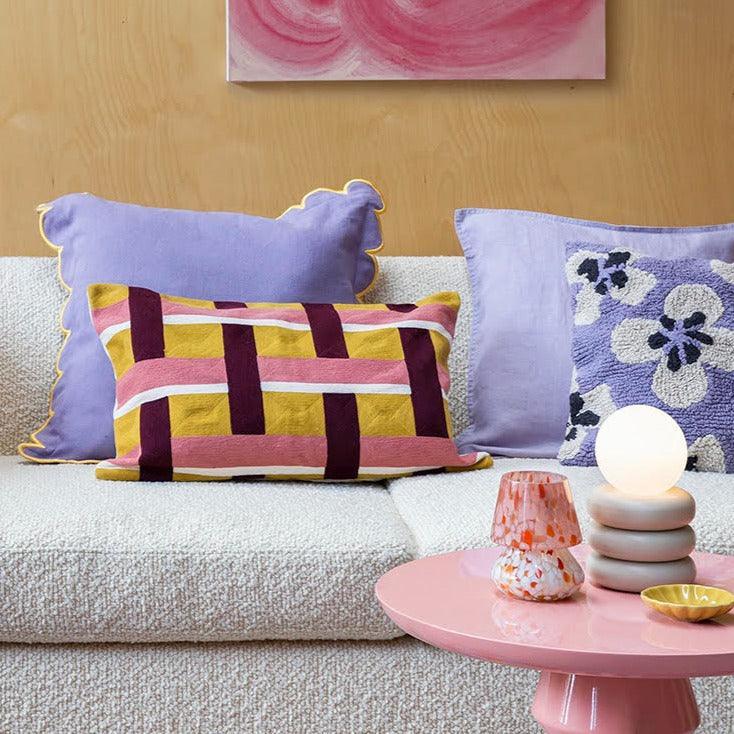 Lampă de masă fără fir cu tub gri nisip - PARIS14A.RO