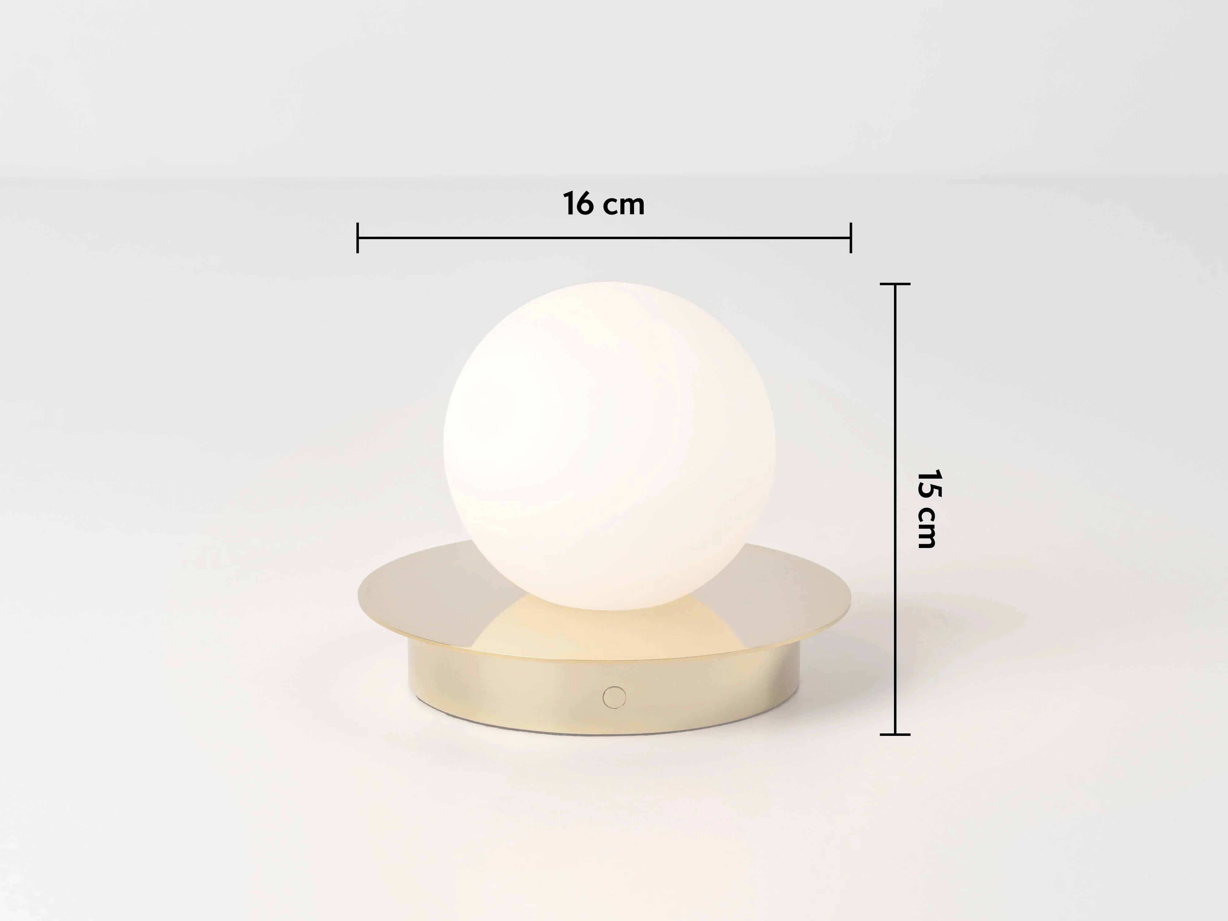 Lampa de masa fara fir din alama opal disc - PARIS14A.RO