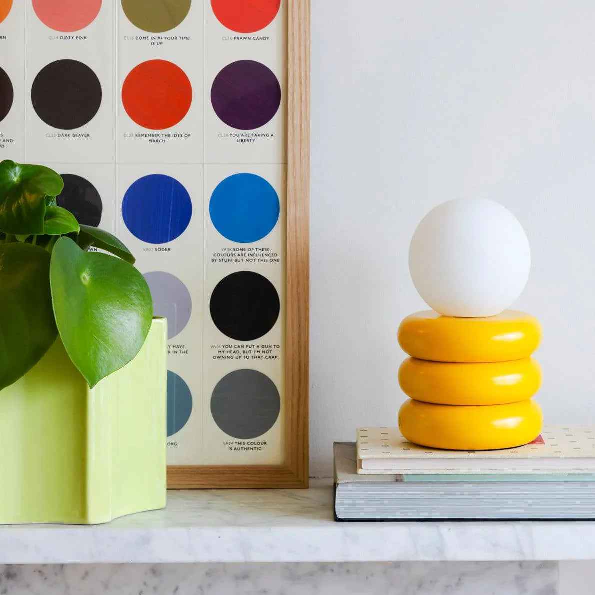 Lampă de masă fără fir tub galben galben - PARIS14A.RO