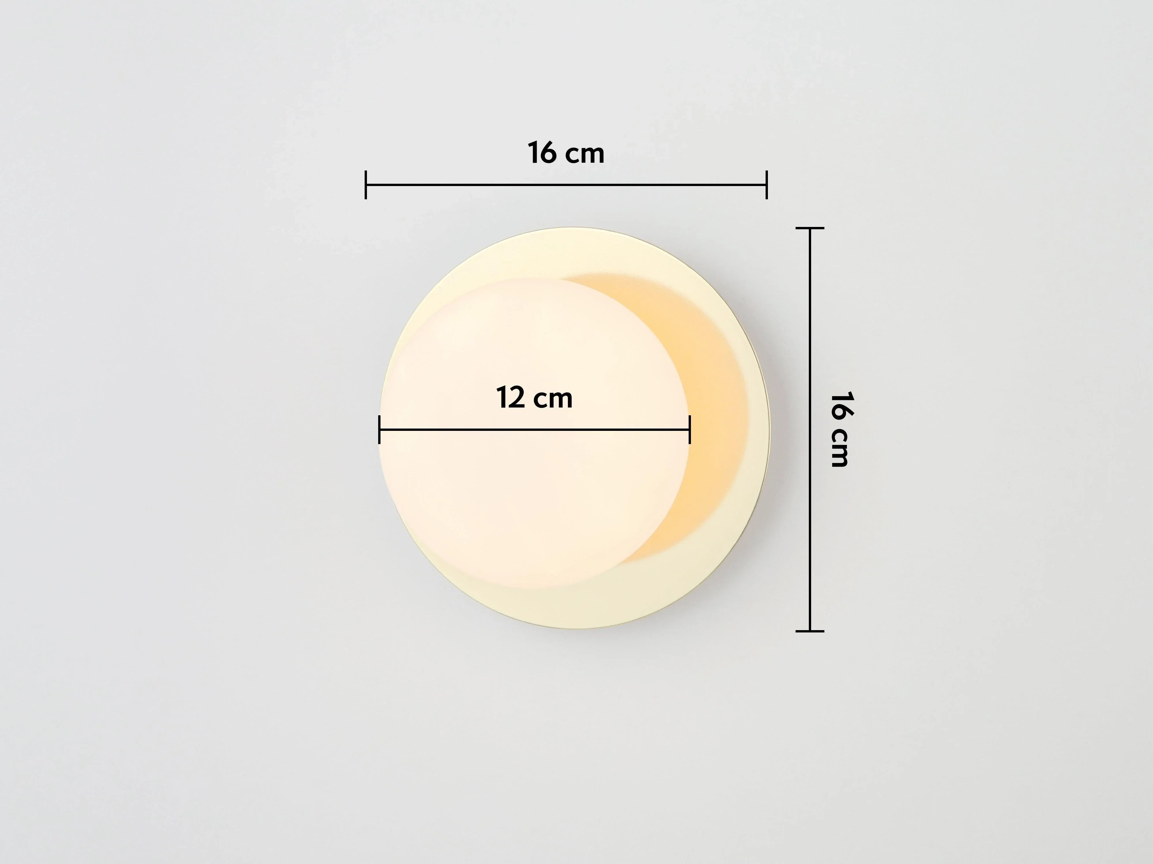 Lampă de perete din alamă cu disc opal - PARIS14A.RO