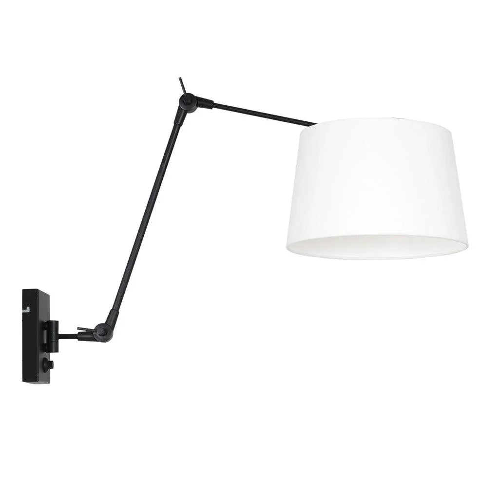 Lampă de perete Prestige Chic 7396ZW+K1007QS Negru-Alb în Lână - PARIS14A.RO