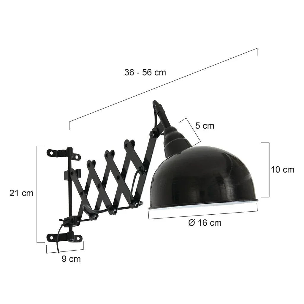 Lampă de perete Yorkshire 7774 Negru - PARIS14A.RO
