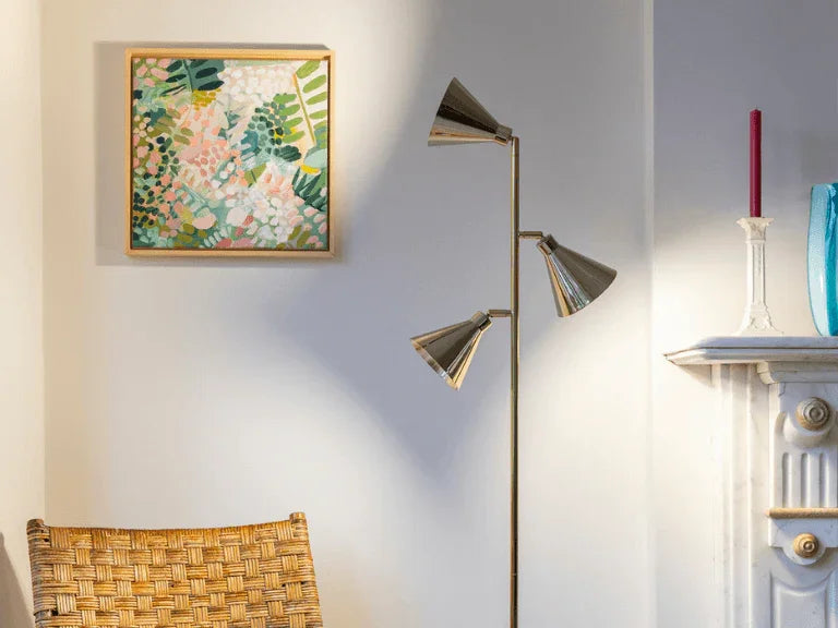 Lampă de podea con de alamă - PARIS14A.RO