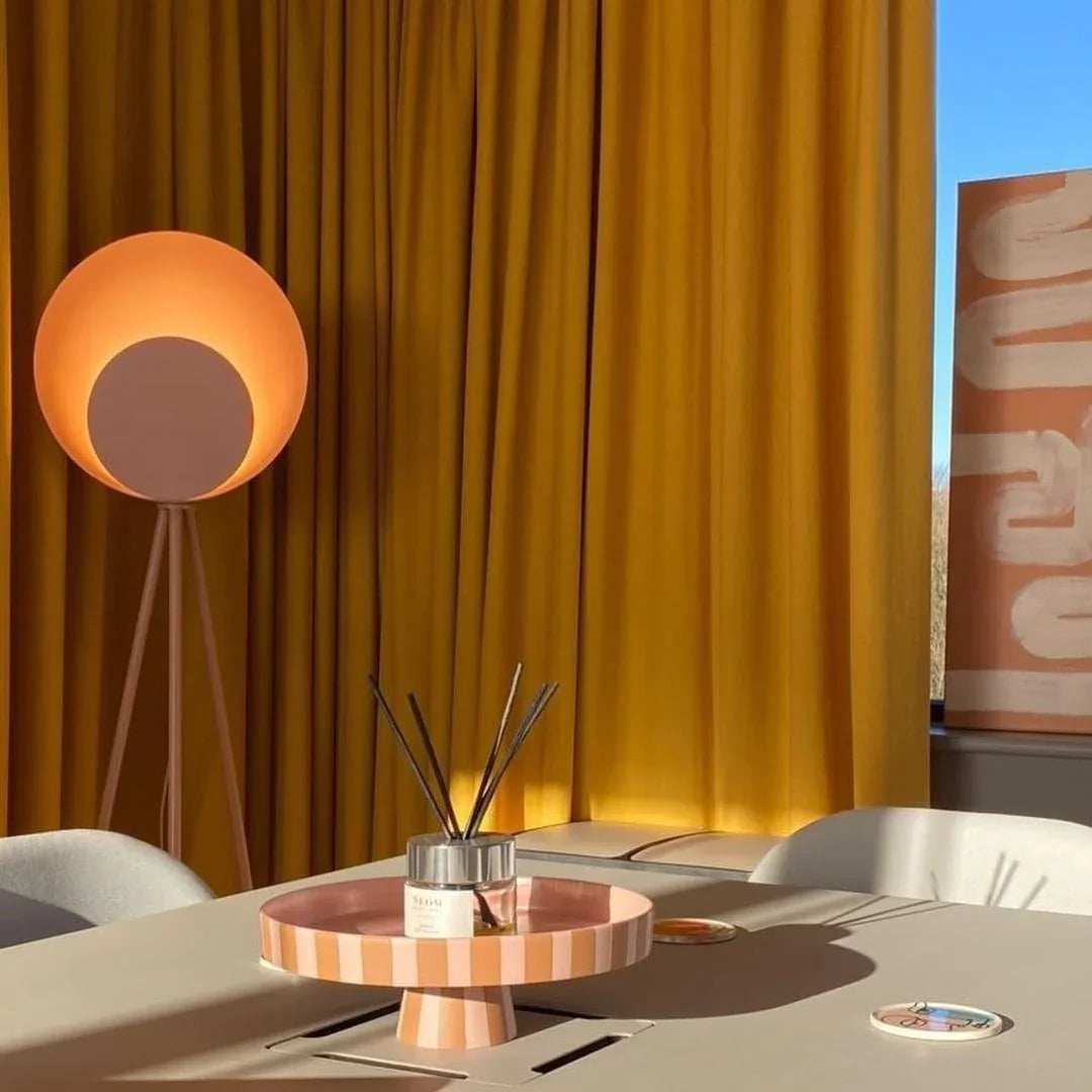 Lampă de podea cu difuzor Blossom roz - PARIS14A.RO