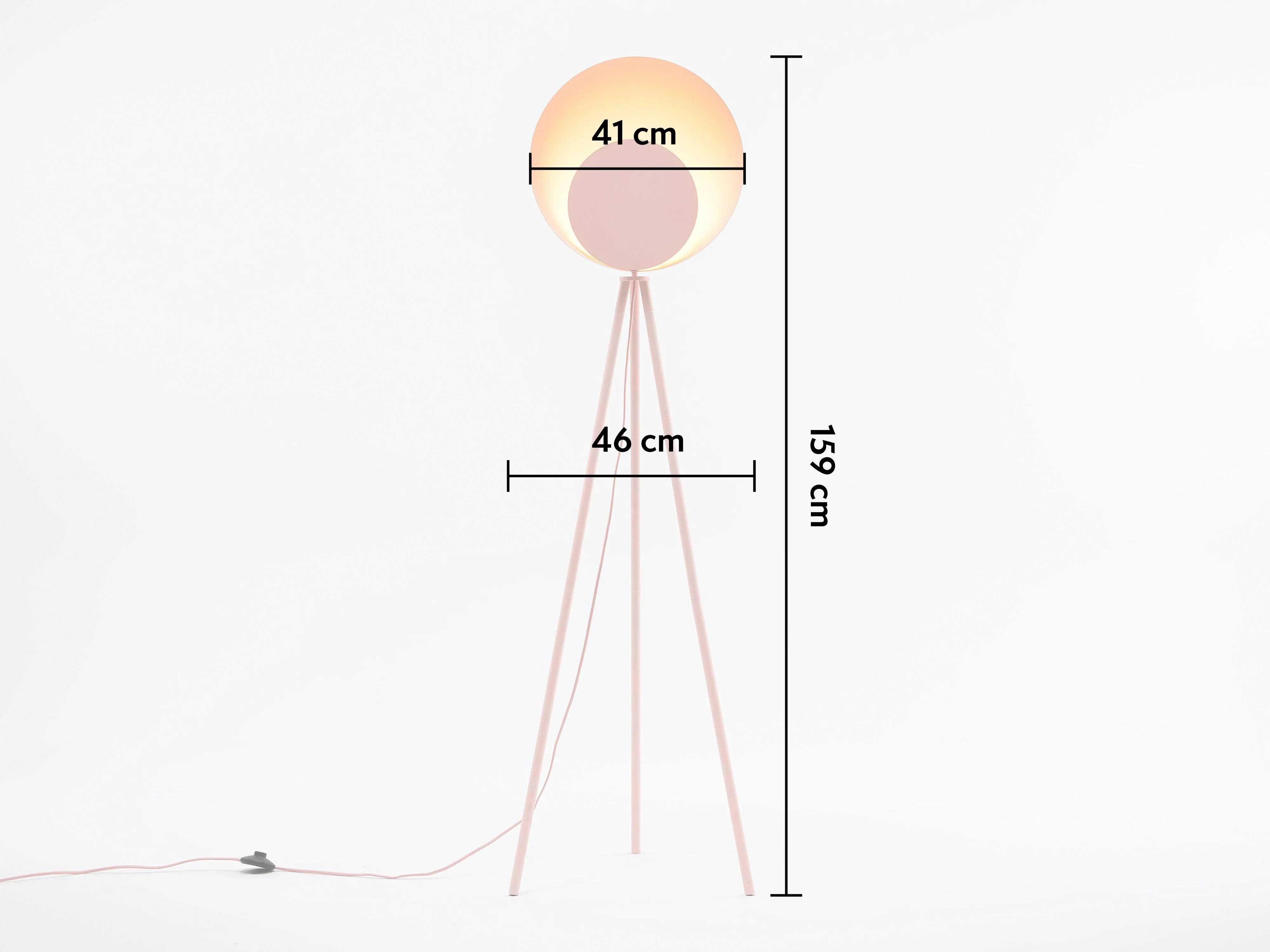 Lampă de podea cu difuzor Blossom roz - PARIS14A.RO