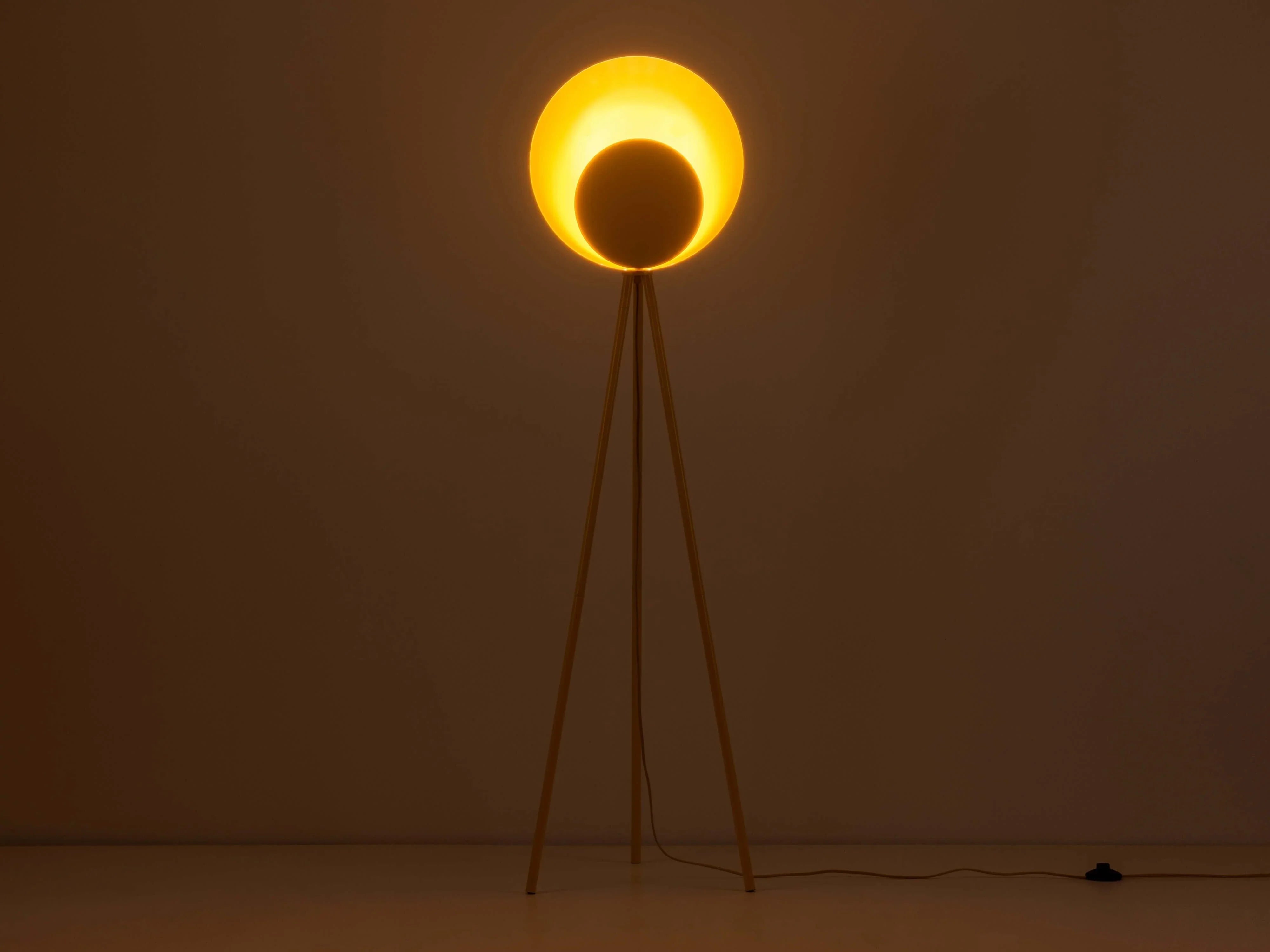 Lampa de podea cu difuzor galben galben - PARIS14A.RO