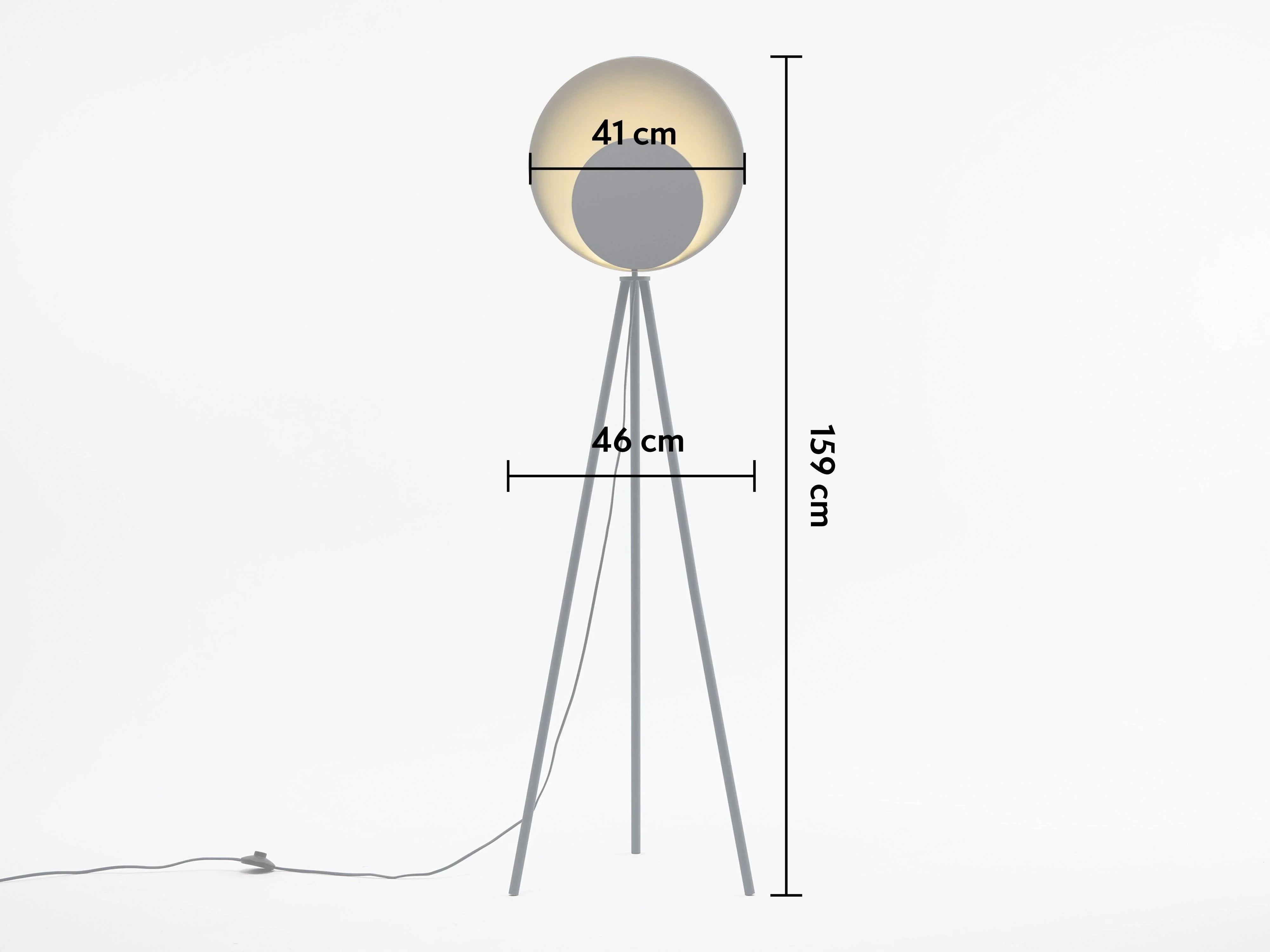 Lampă de podea cu difuzor gri cărbune - PARIS14A.RO