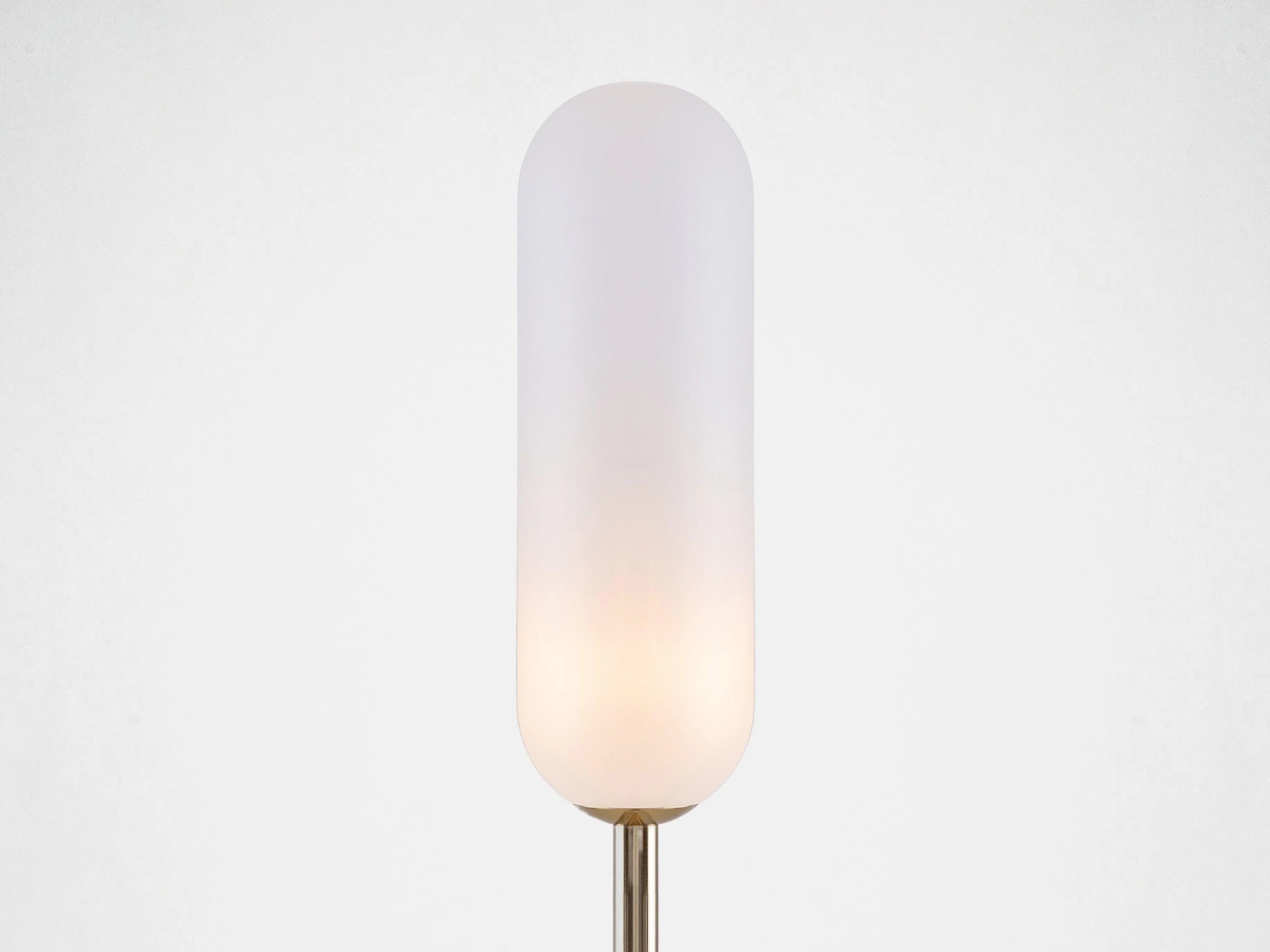 Lampă de podea curbă din marmură verde oliv - PARIS14A.RO