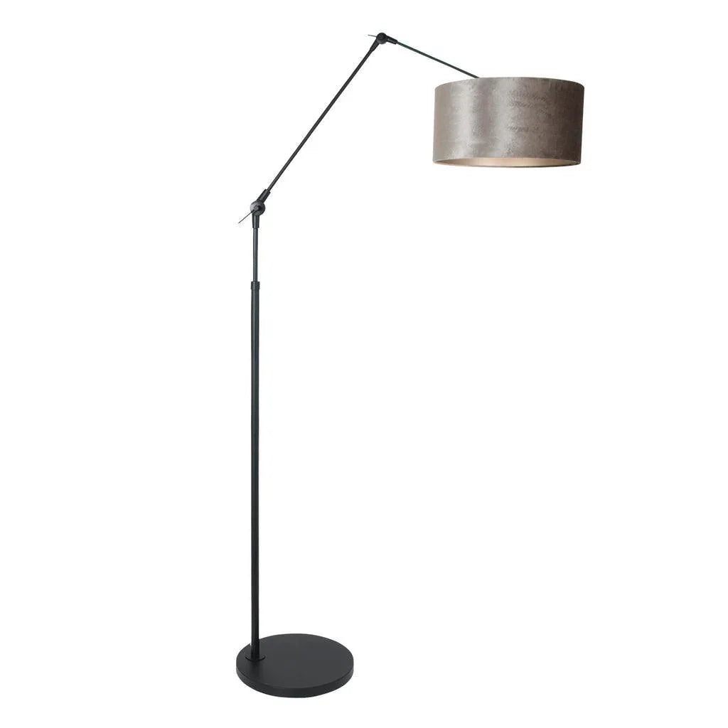 Lampă de podea Prestige Chic 7395ZW+K1068GS Negru-Alb în Lână - PARIS14A.RO