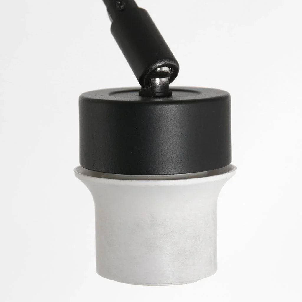 Lampă de podea Prestige Chic 7395ZW+K1068GS Negru-Alb în Lână - PARIS14A.RO