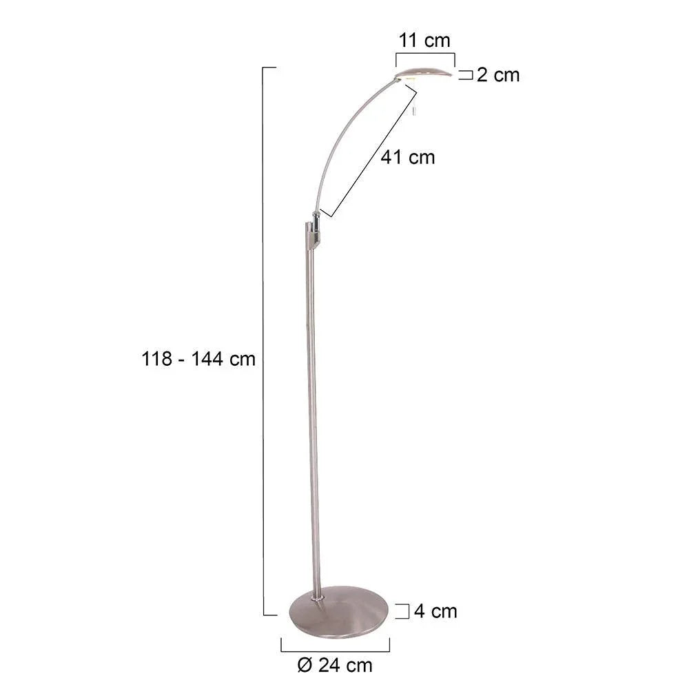 Lampă de podea Zenith 7862ST din oțel - PARIS14A.RO