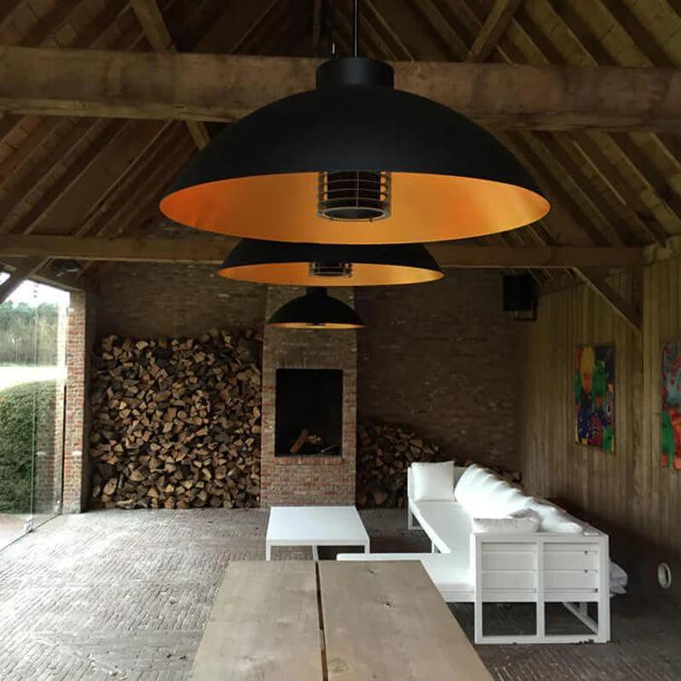 Lampă Pendant pentru Încălzitor de Terasă Dome Patio Heater - Alb/Negru, Heatsail - PARIS14A.RO