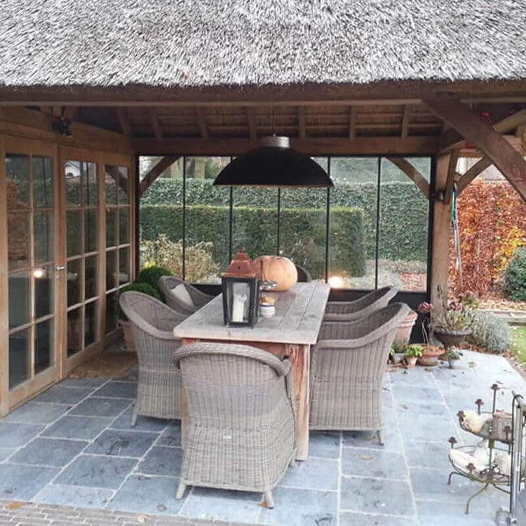 Lampă Pendant pentru Încălzitor de Terasă Dome Patio Heater - Alb/Negru, Heatsail - PARIS14A.RO