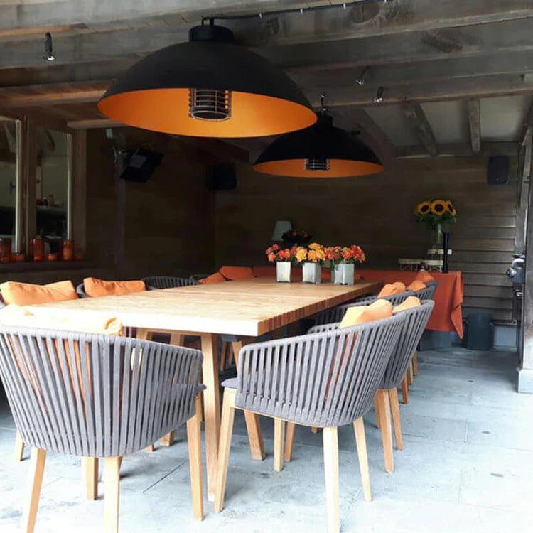 Lampă Pendant pentru Încălzitor de Terasă Dome Patio Heater - Alb/Negru, Heatsail - PARIS14A.RO