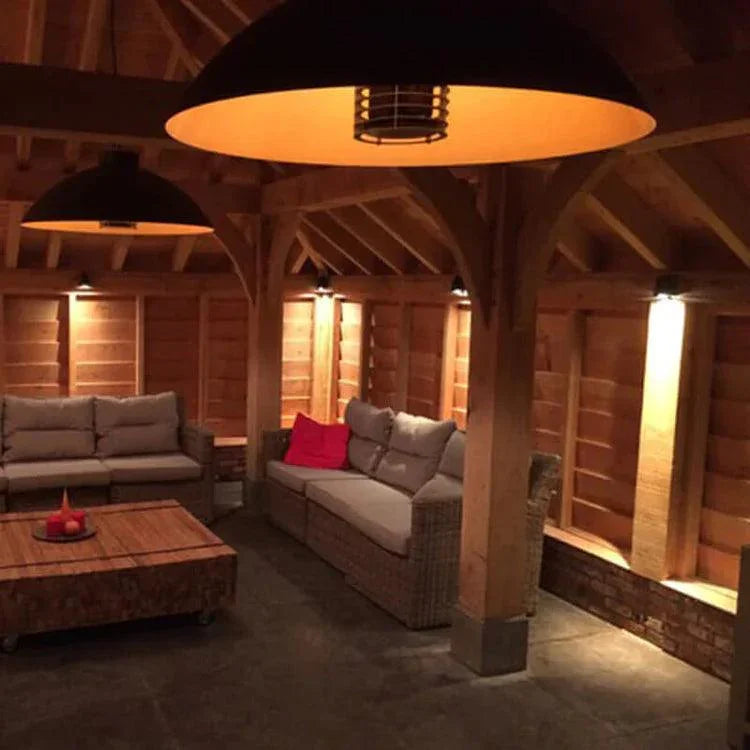 Lampă Pendant pentru Încălzitor de Terasă Dome Patio Heater - Alb/Negru, Heatsail - PARIS14A.RO