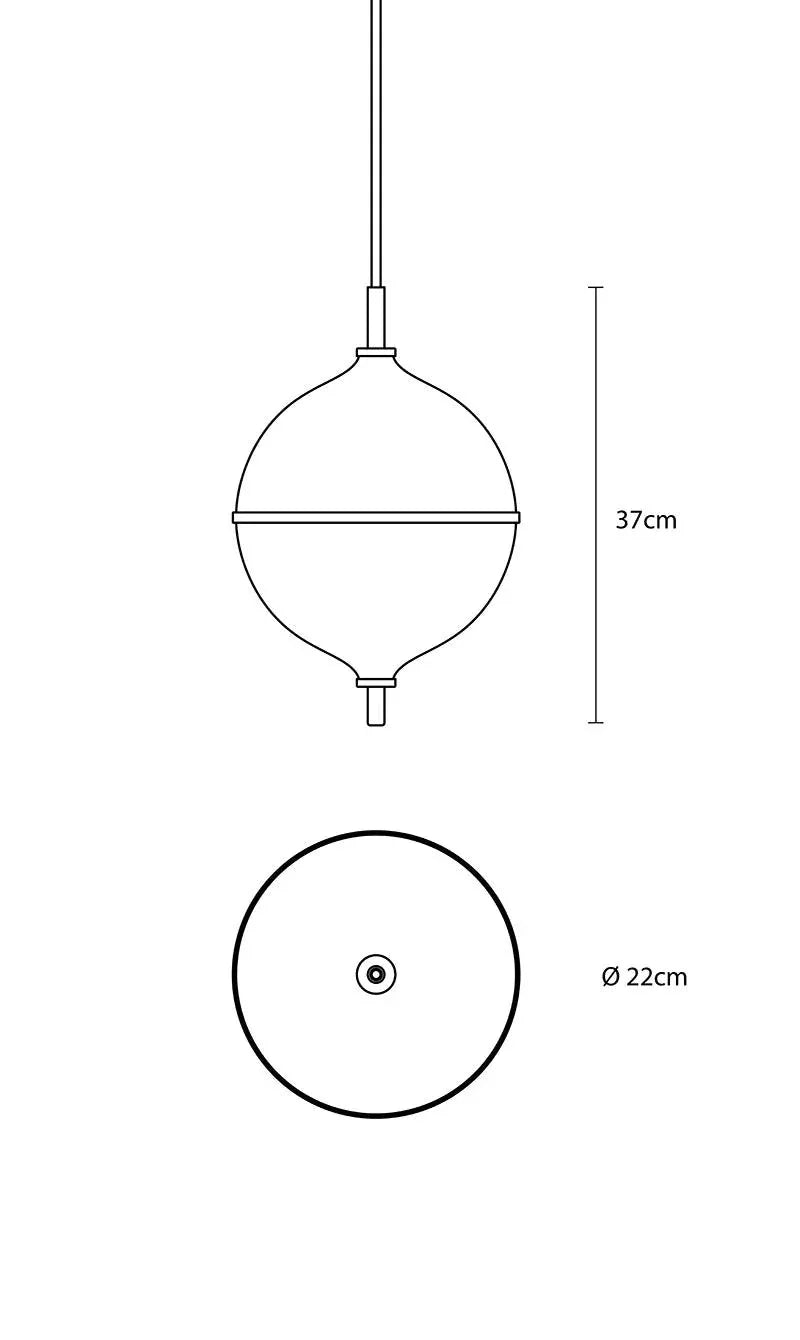 Lampa suspendata Eternal Moonlight ø220 mm - Rebello Decor - PARIS14A.RO